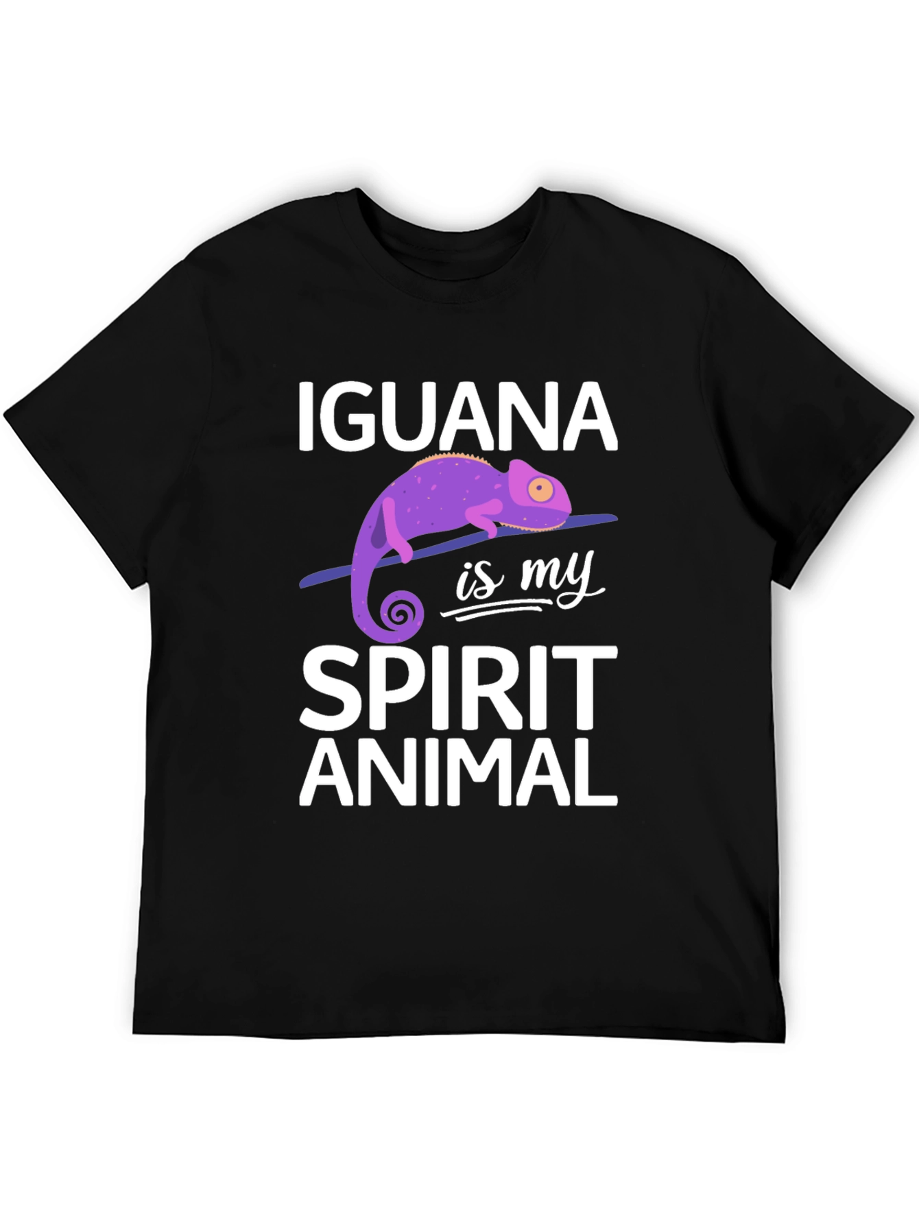 Iguana Spirit Animal Graphic Tee Soft Cotton Unisex T-Shirt