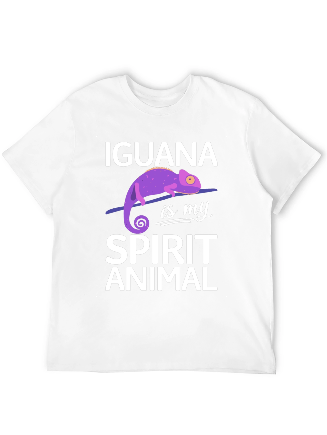 Iguana Spirit Animal Graphic Tee Soft Cotton Unisex T-Shirt