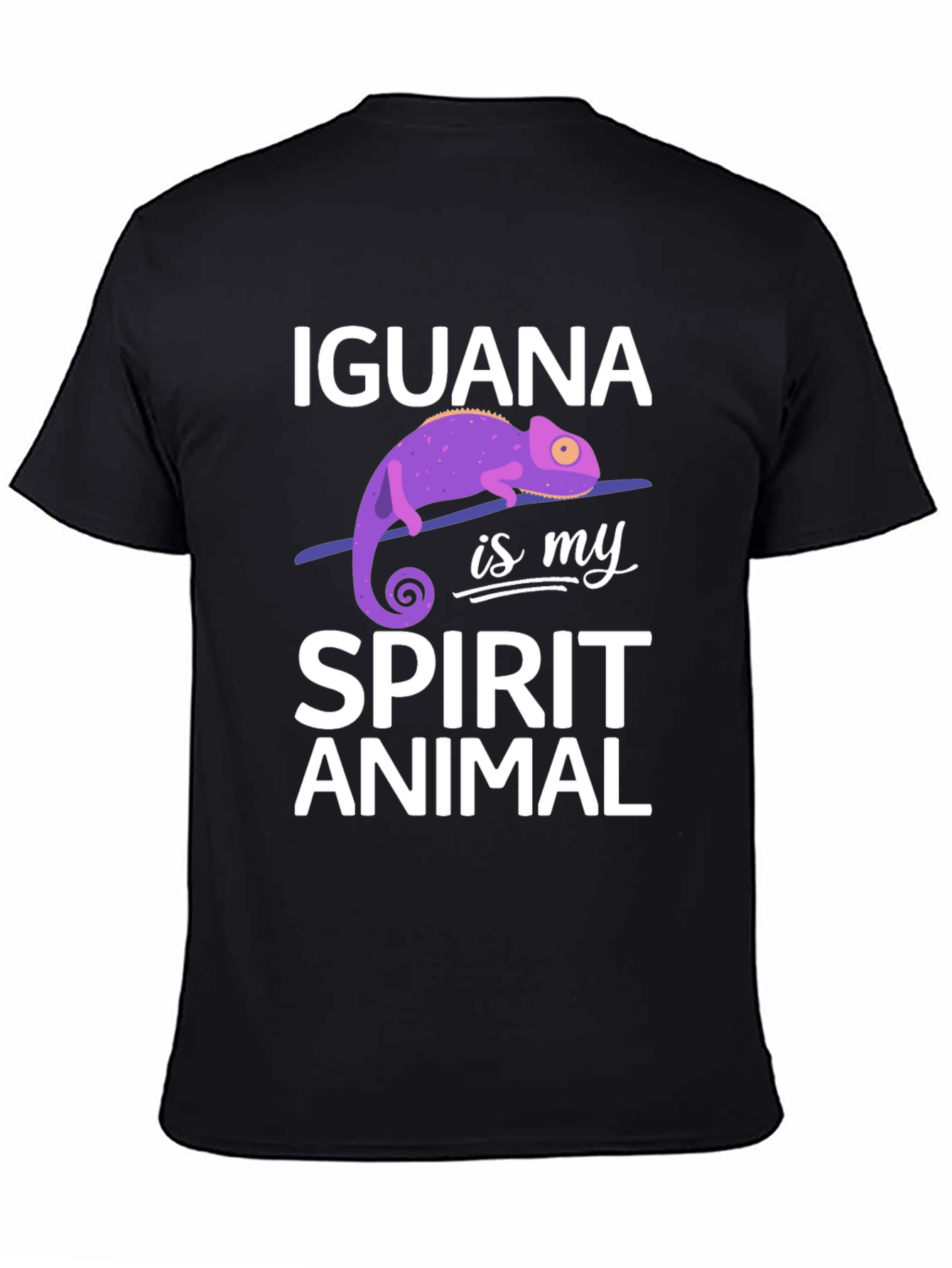 Iguana Spirit Animal Graphic Tee Soft Cotton Unisex T-Shirt