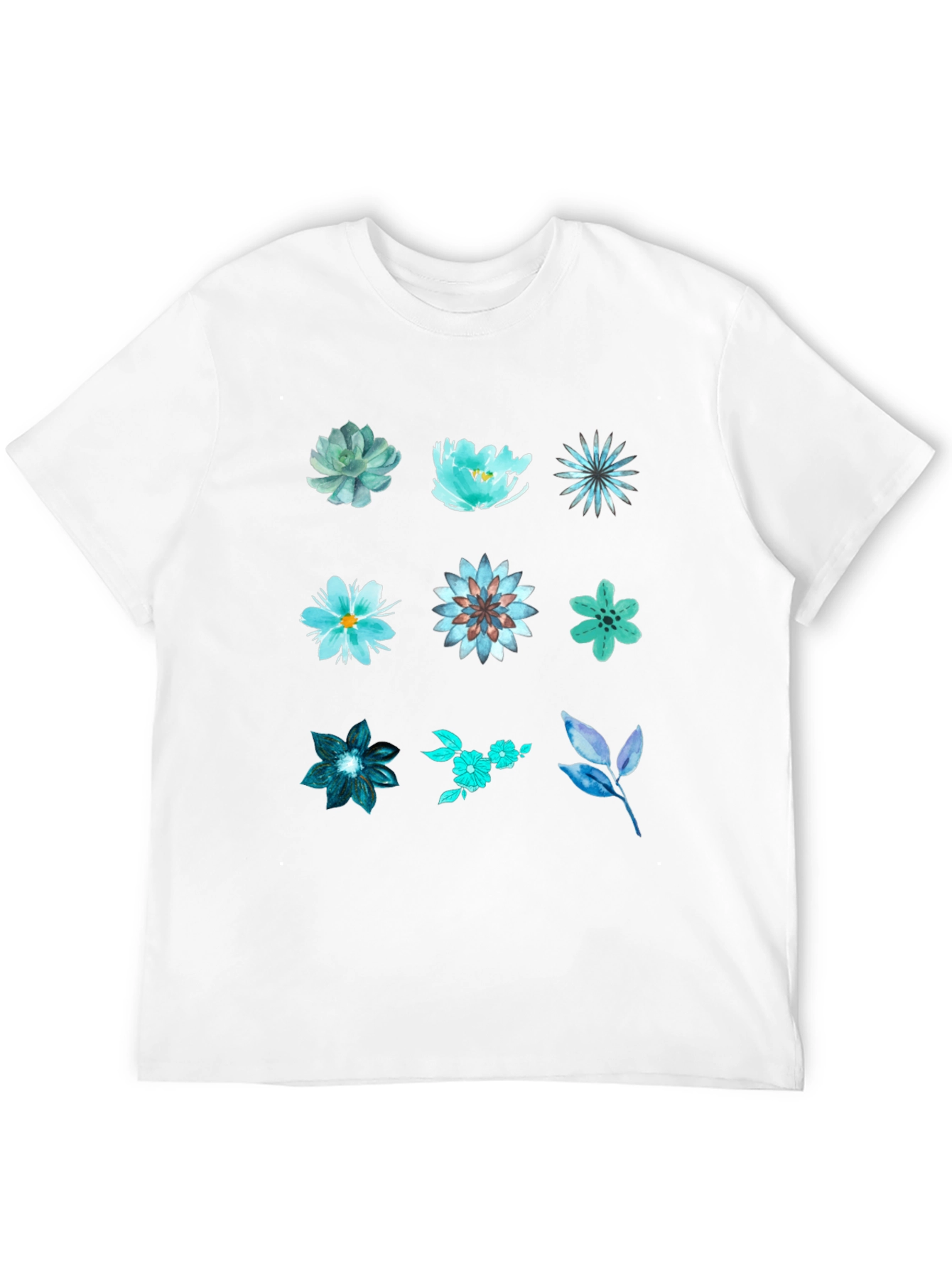 Floral Print Crewneck T-Shirt