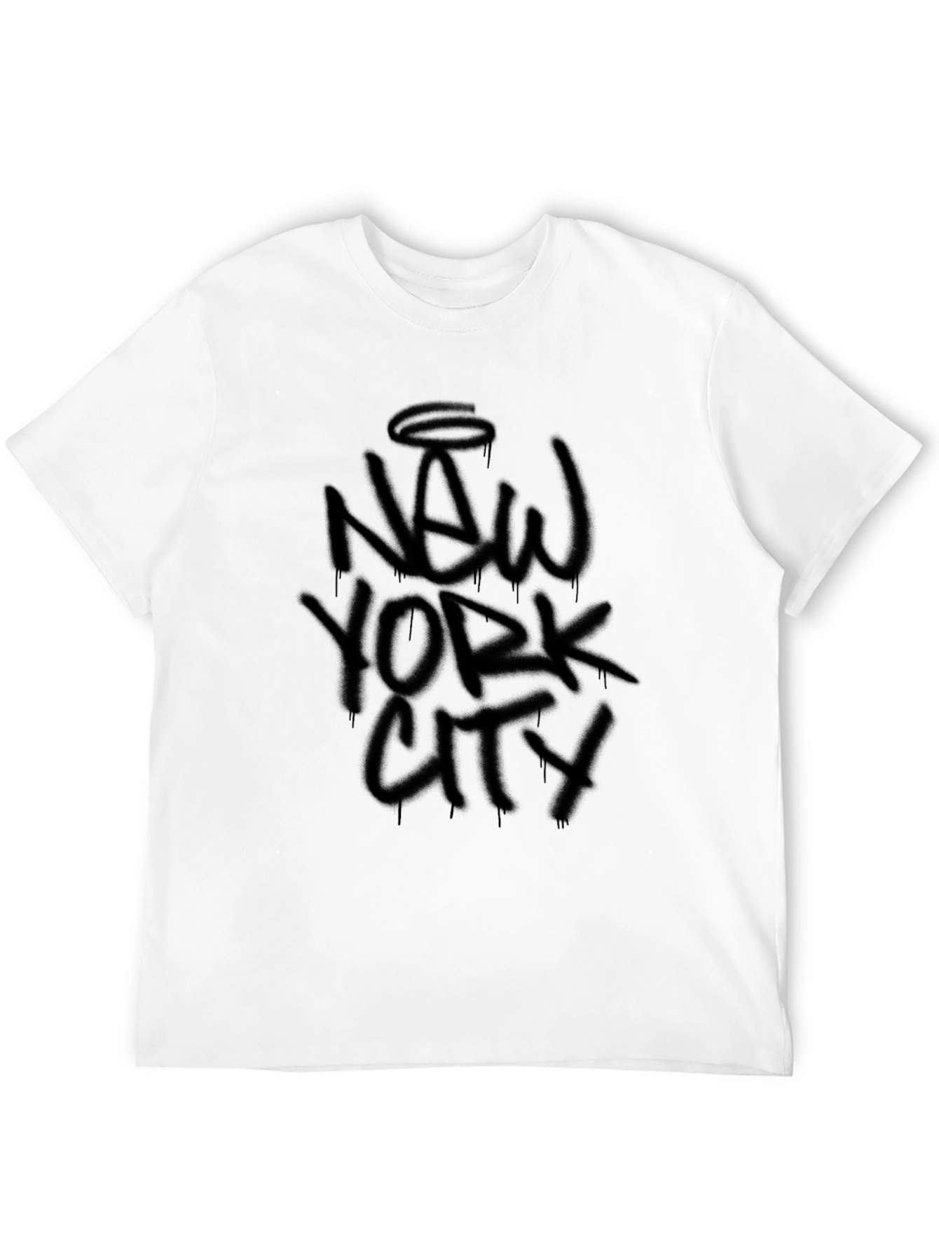 New York City Graffiti Style Black T-Shirt