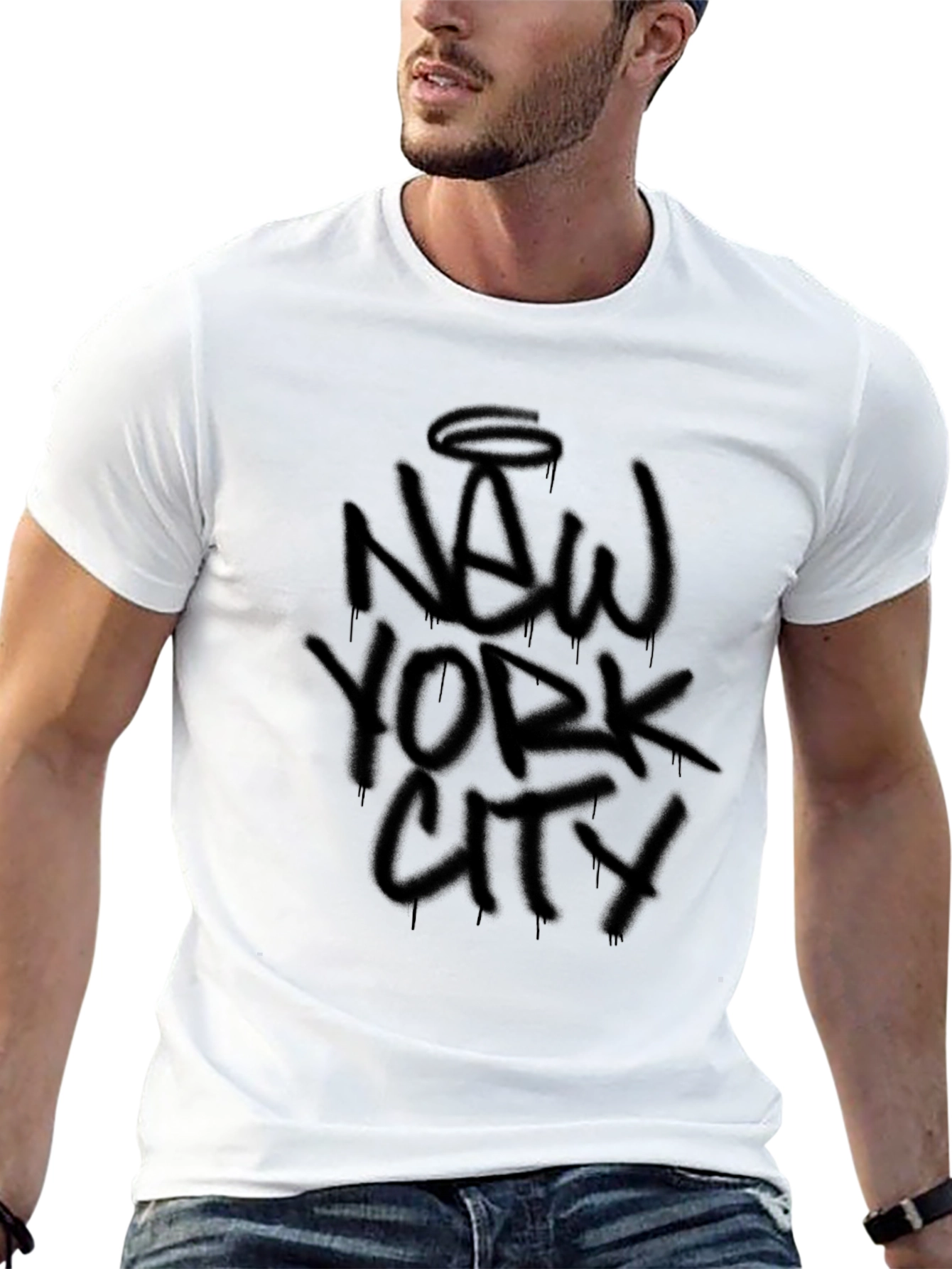 New York City Graffiti Style Black T-Shirt