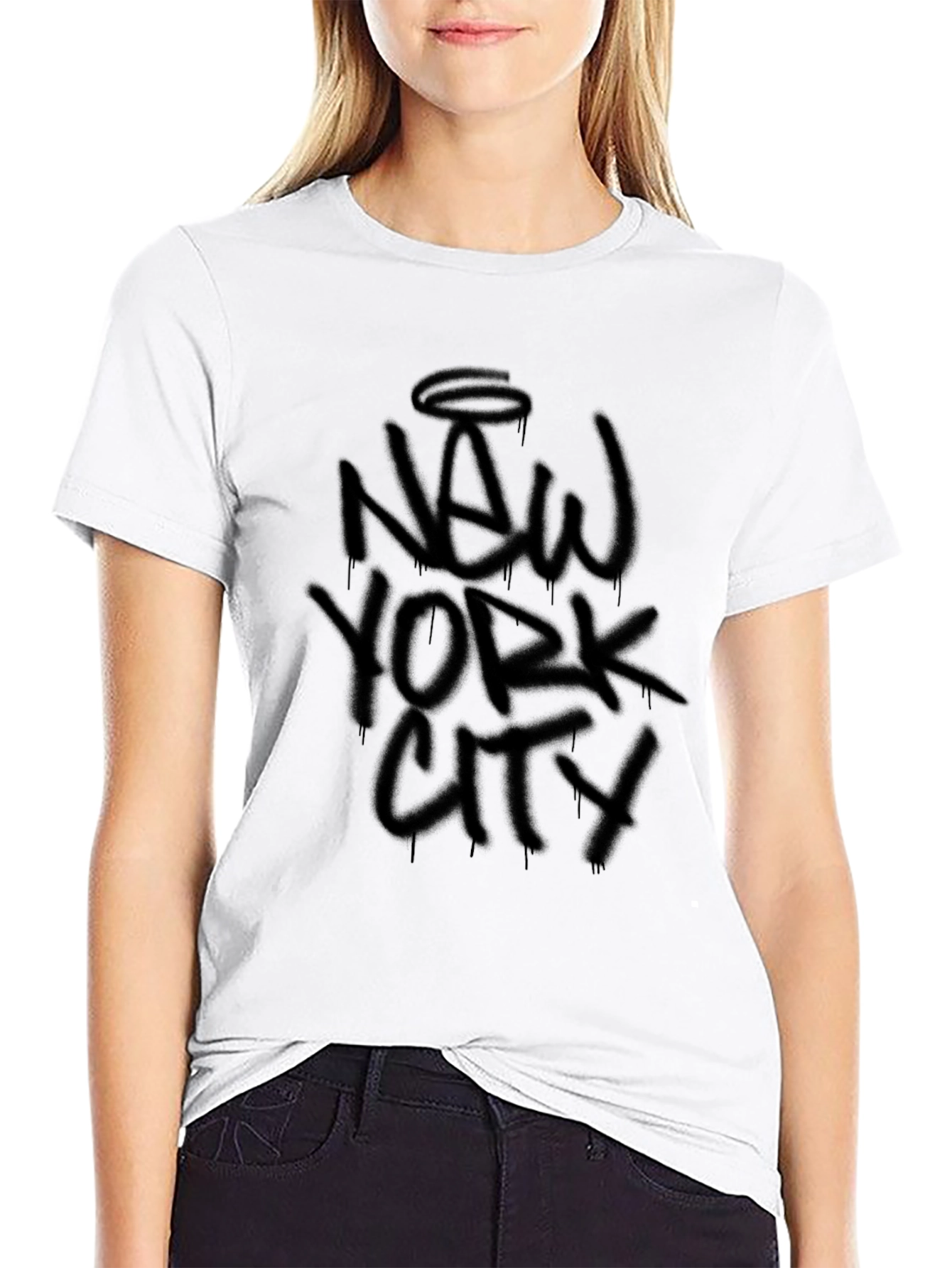 New York City Graffiti Style Black T-Shirt