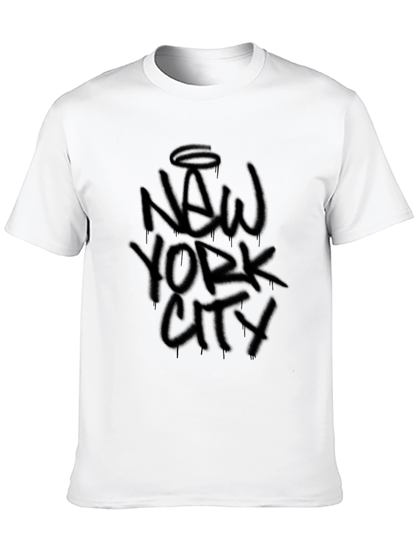 New York City Graffiti Style Black T-Shirt