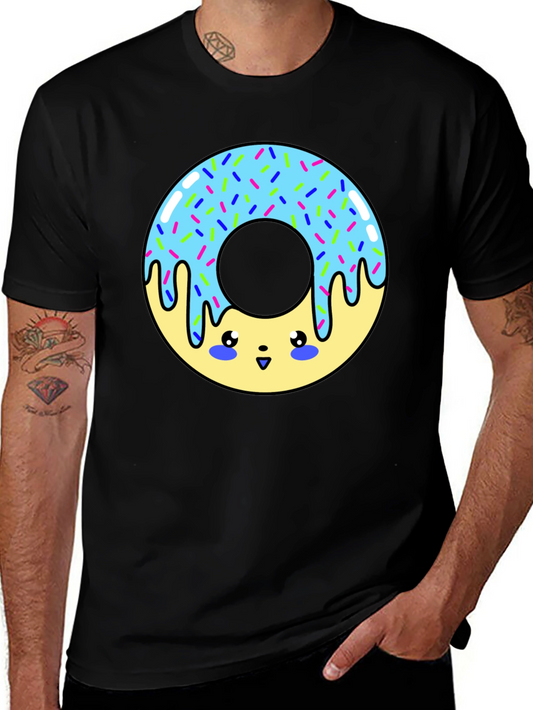 Kawaii Donut Graphic T-Shirt - Unisex Fun Tee