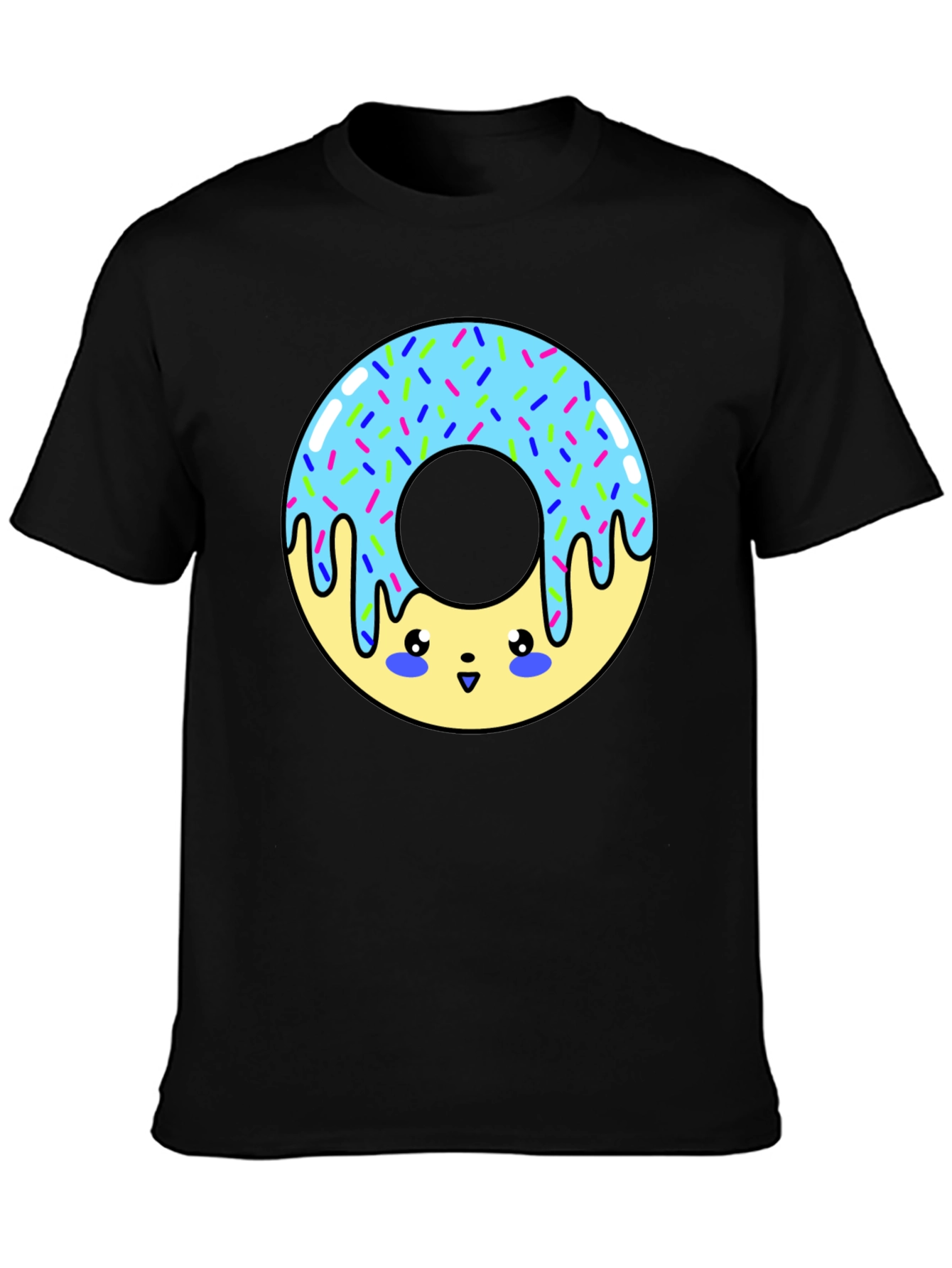 Kawaii Donut Graphic T-Shirt - Unisex Fun Tee