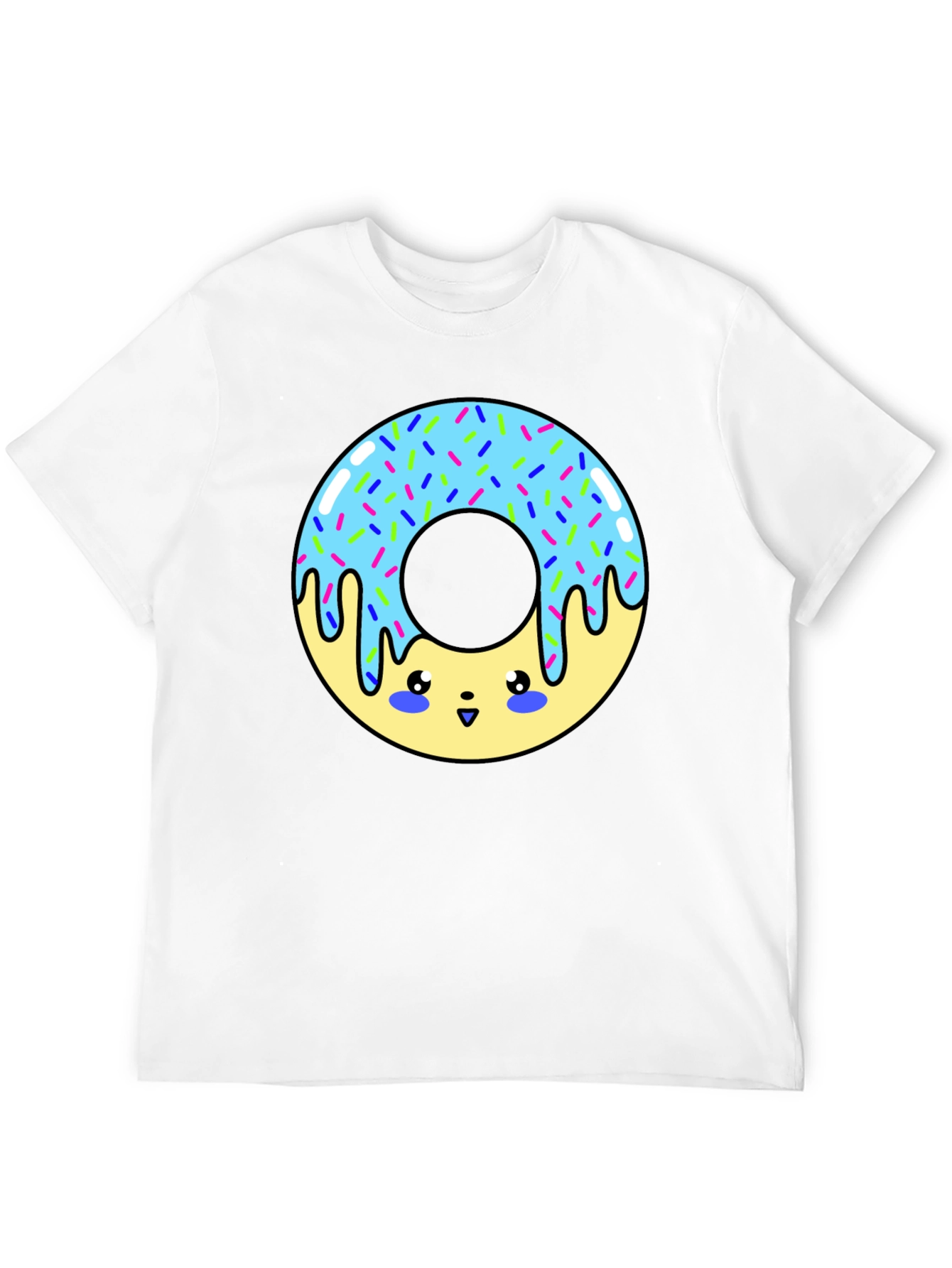 Kawaii Donut Graphic T-Shirt - Unisex Fun Tee