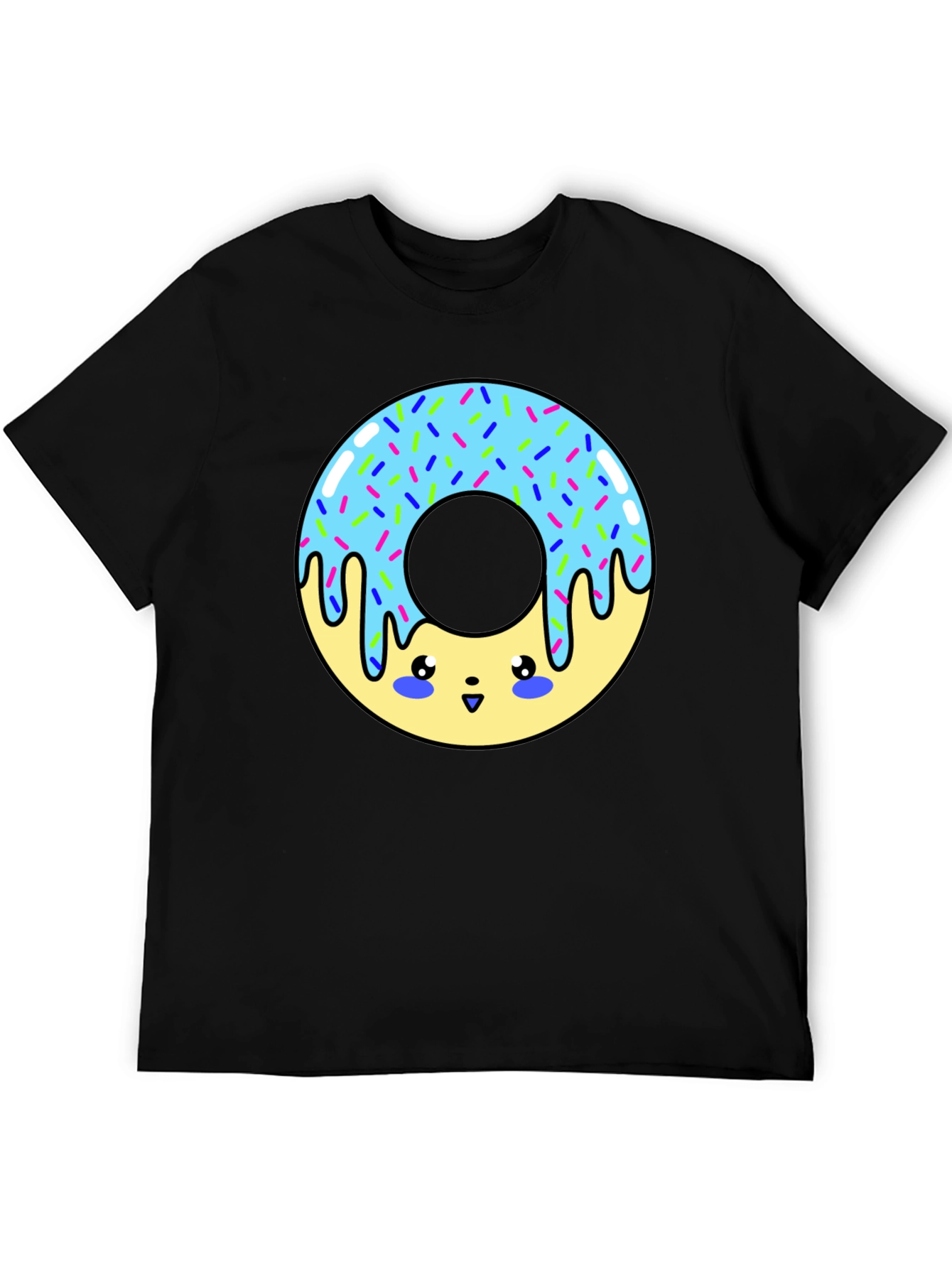 Kawaii Donut Graphic T-Shirt - Unisex Fun Tee