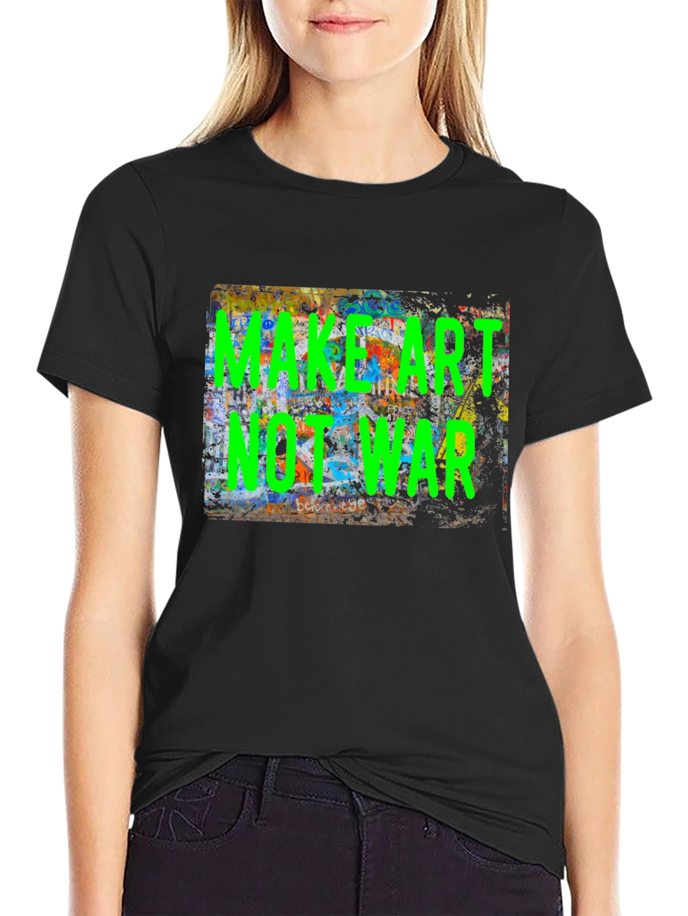 Make Art Not War Graphic Tee