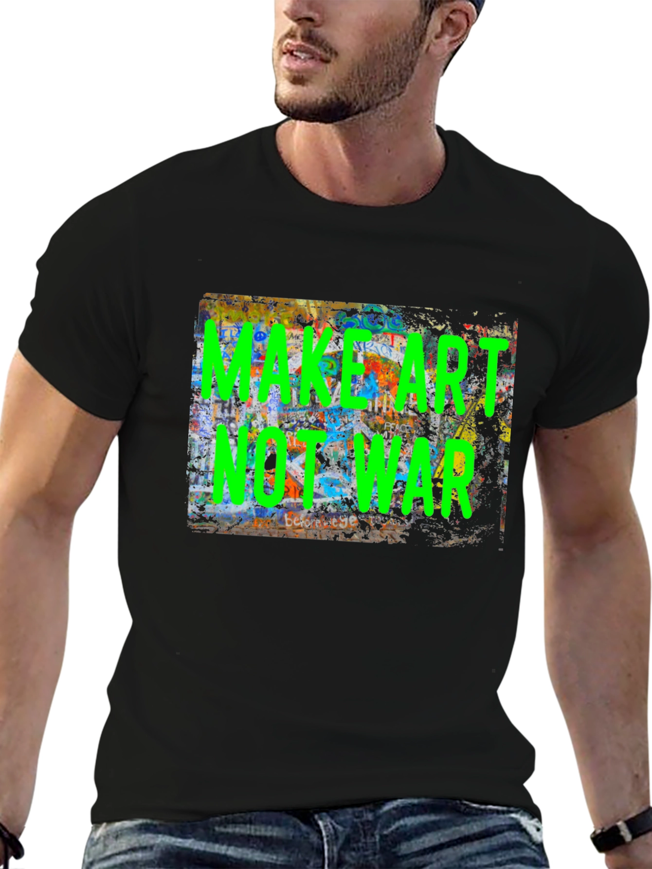 Make Art Not War Graphic Tee