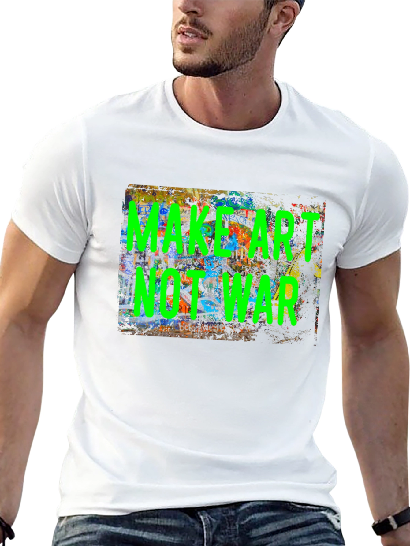 Make Art Not War Graphic Tee
