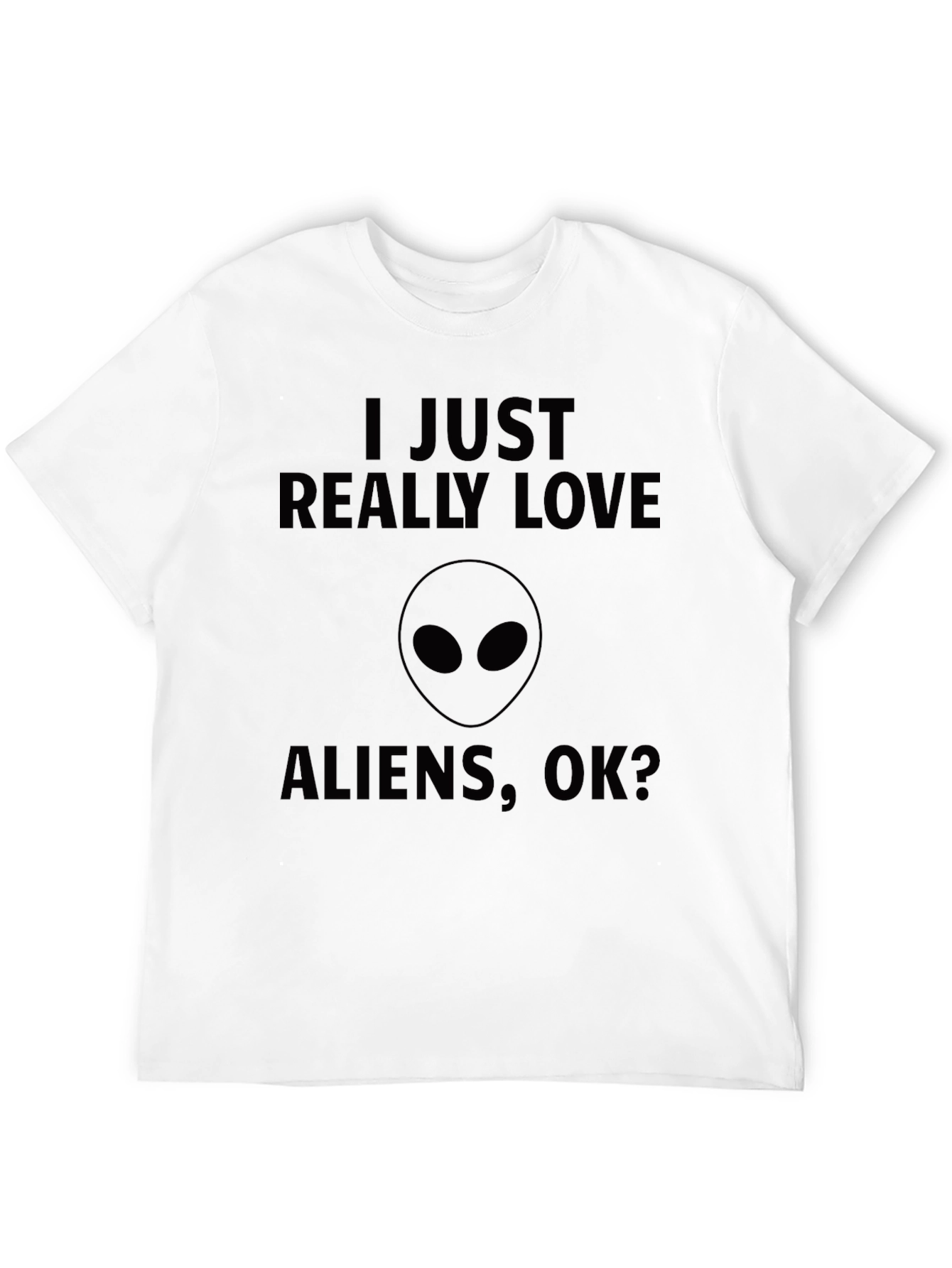I Love Aliens T-Shirt Funny Alien Graphic Tee