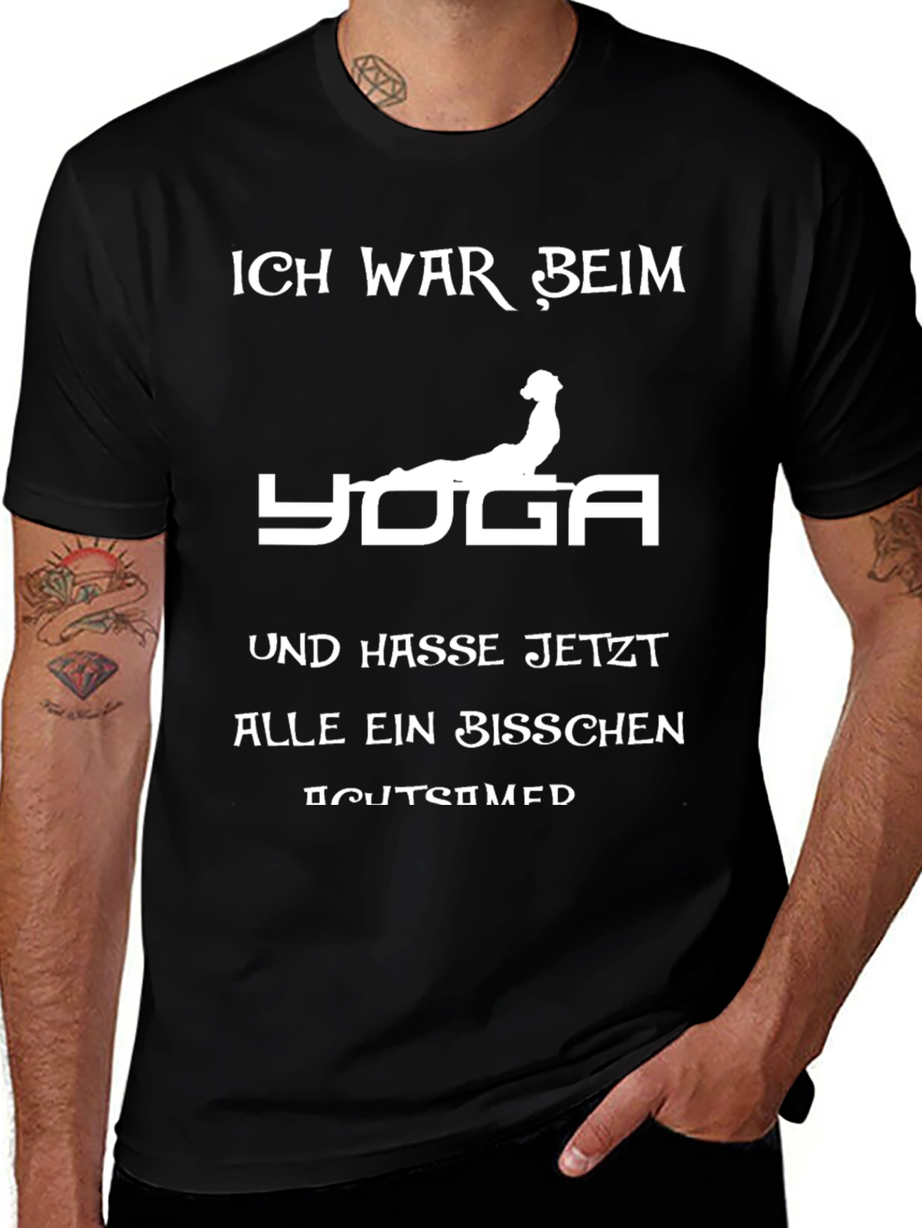 Yoga Hasse Fun T-Shirt Black