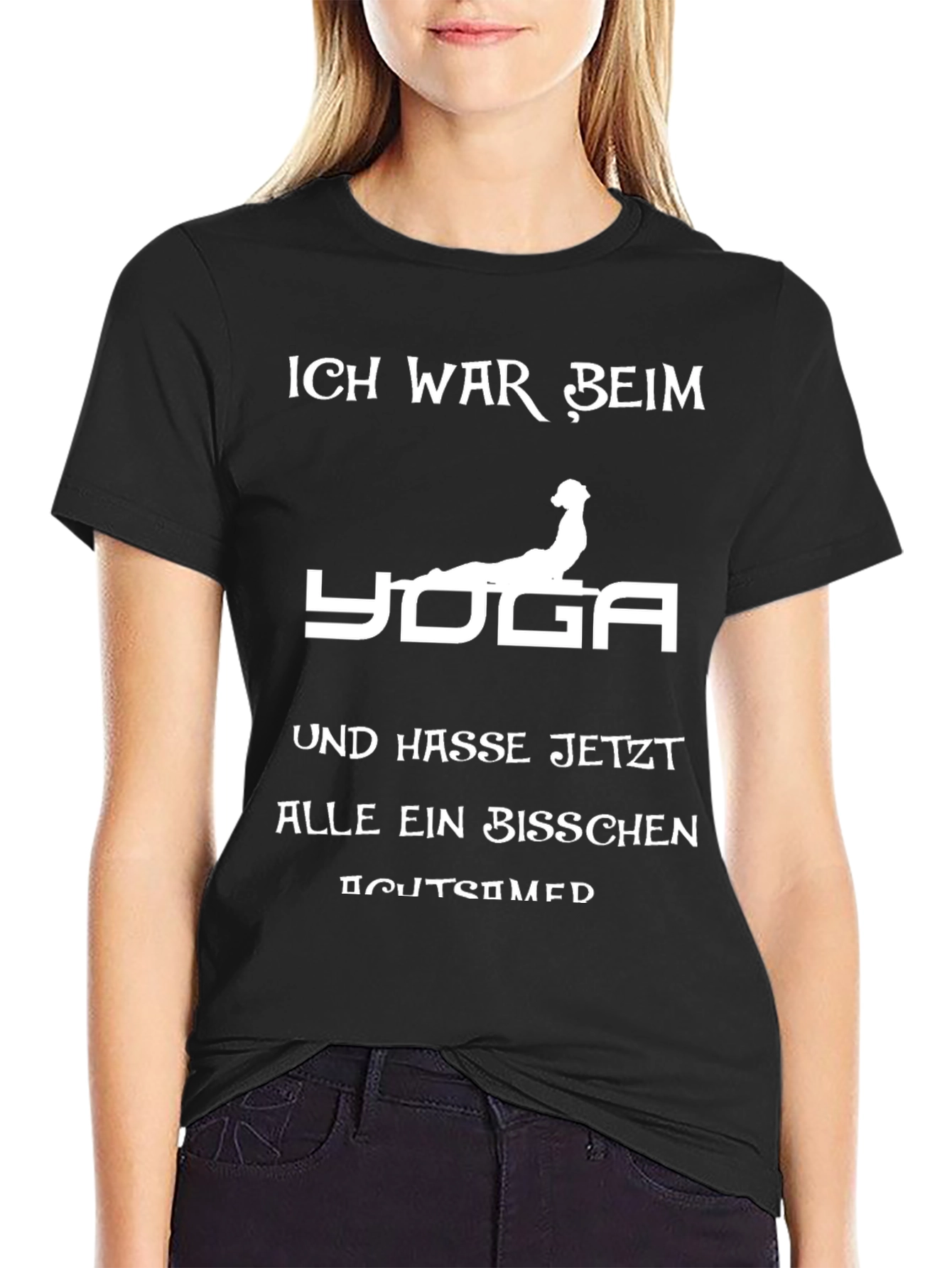 Yoga Hasse Fun T-Shirt Black