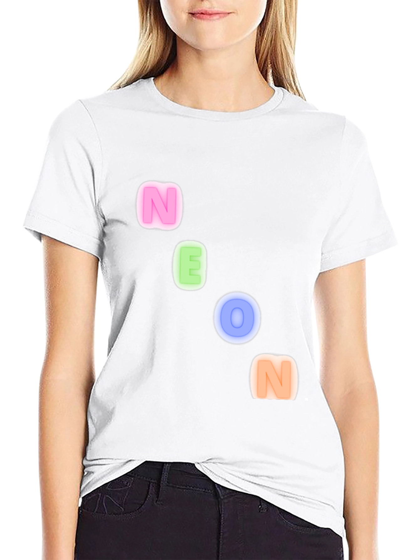 Neon Letter T-Shirt