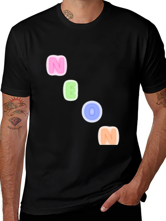 Neon Letter T-Shirt