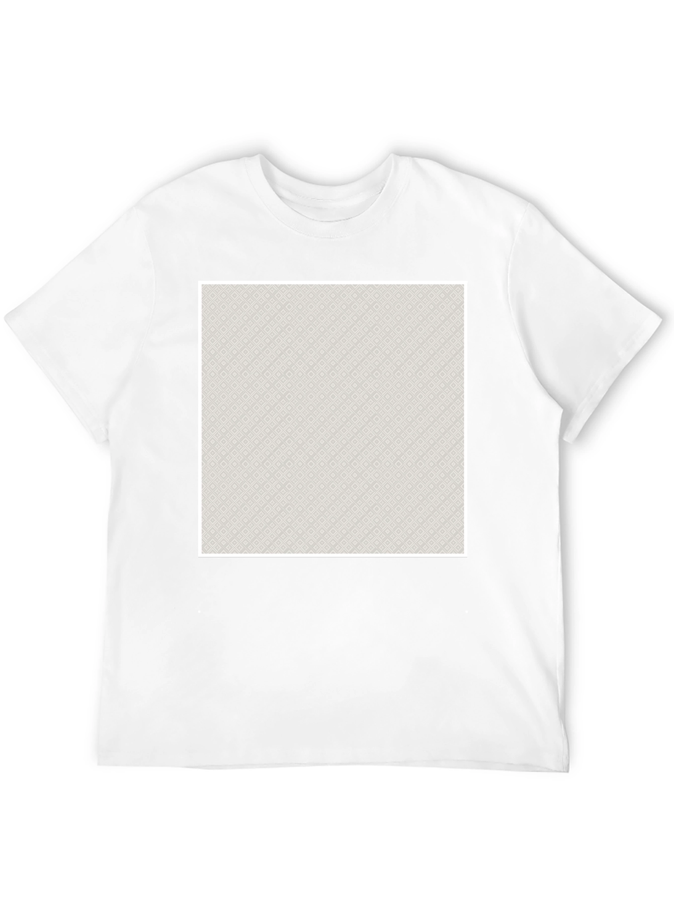 Modern Patterned Graphic Tee - Black