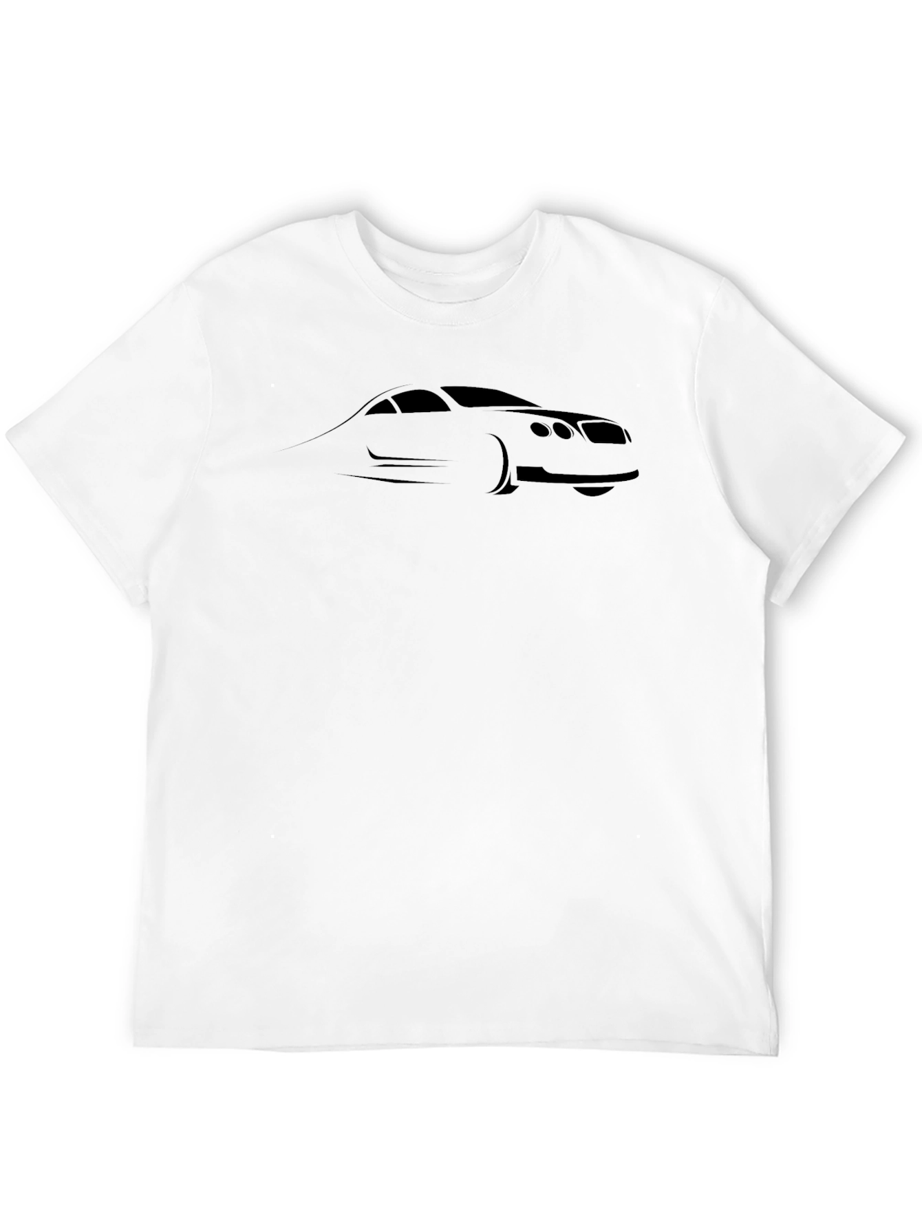 Black Car Outline Graphic T-Shirt