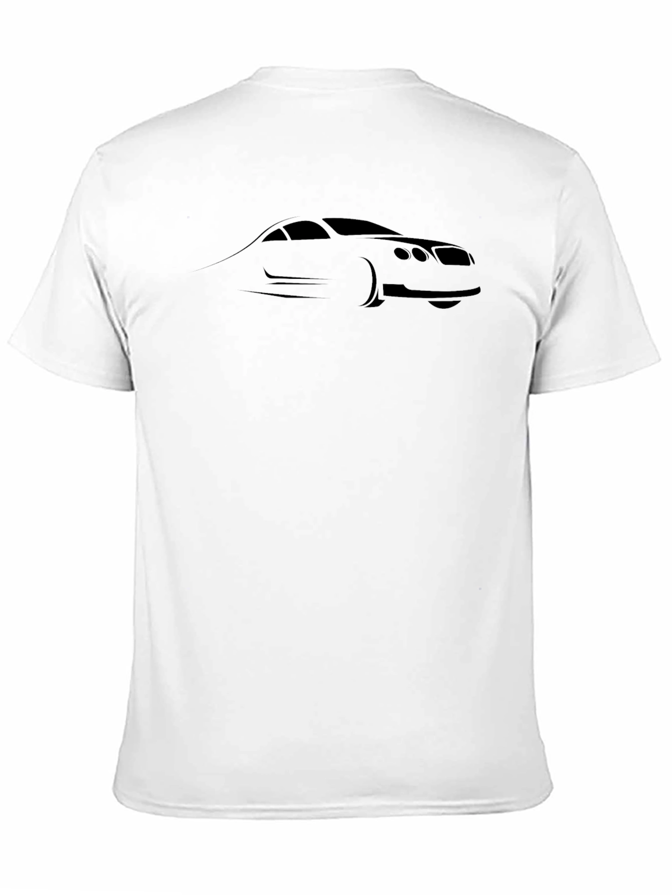 Black Car Outline Graphic T-Shirt