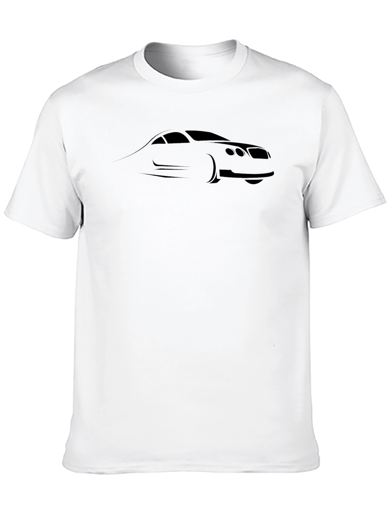 Black Car Outline Graphic T-Shirt