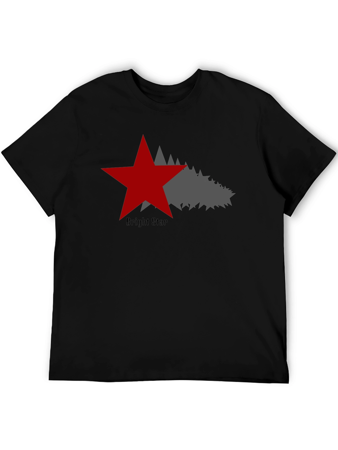 Bright Star Graphic T-Shirt - Stylish Black Tee