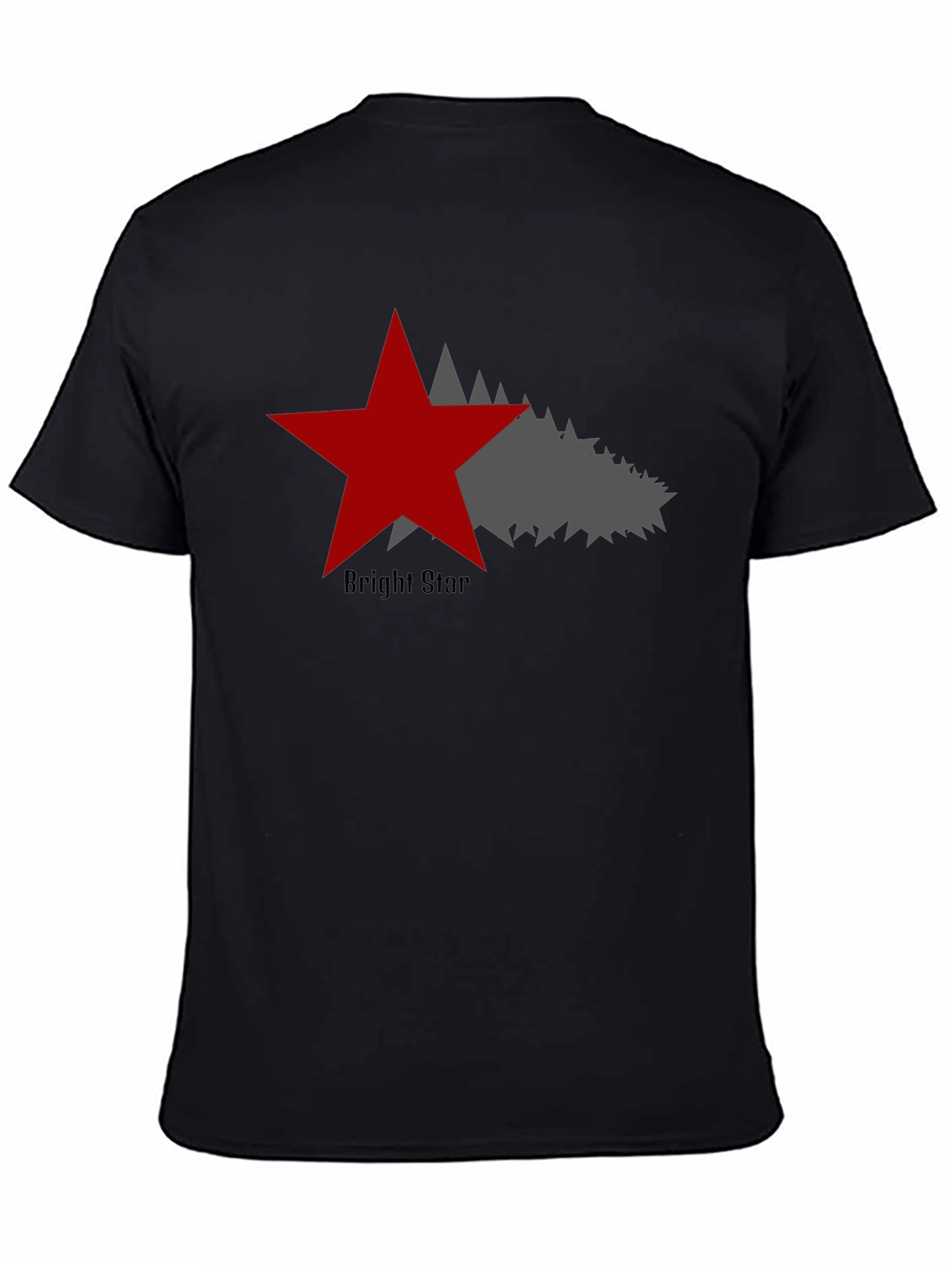 Bright Star Graphic T-Shirt - Stylish Black Tee