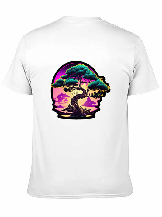 Bonsai Sunset Graphic Tee - Black