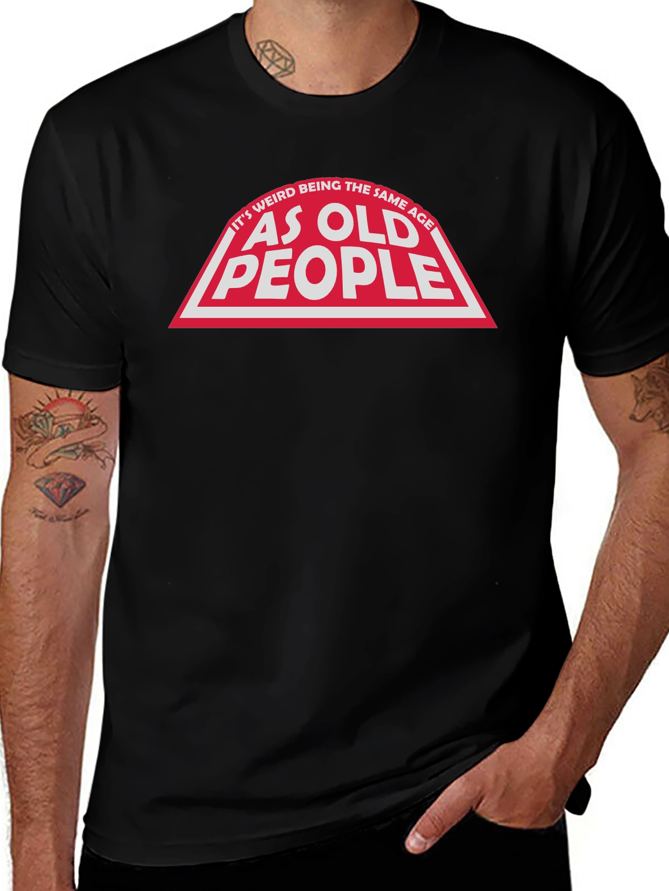 Funny As Old People Graphic Tee