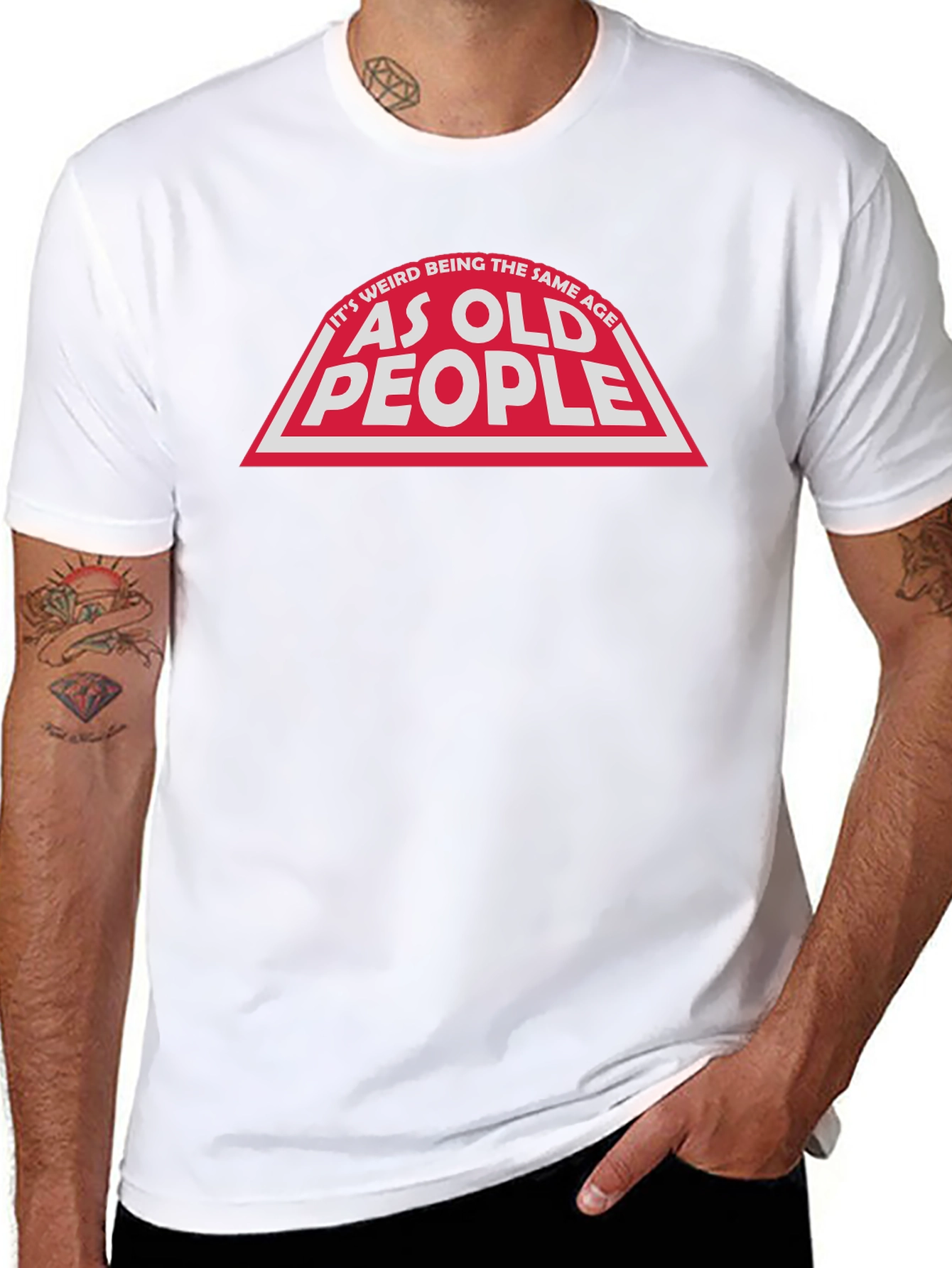 Funny As Old People Graphic Tee