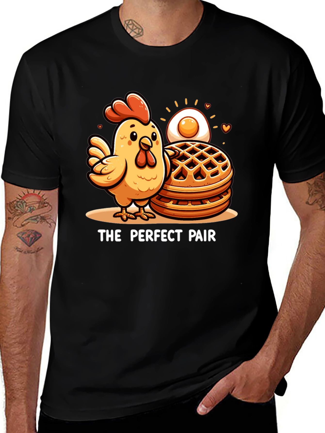 The Perfect Pair Chicken & Waffles Graphic Tee