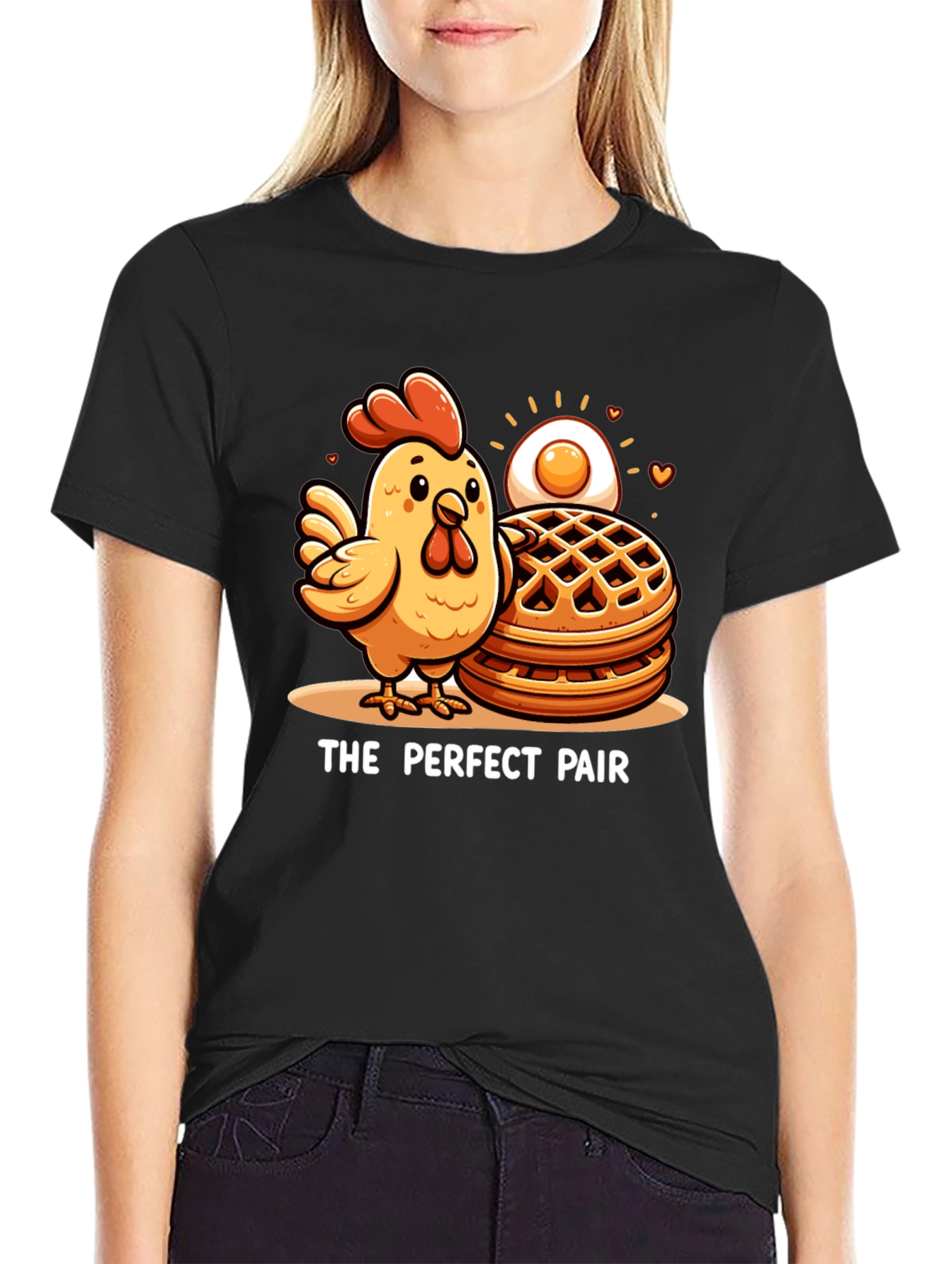 The Perfect Pair Chicken & Waffles Graphic Tee