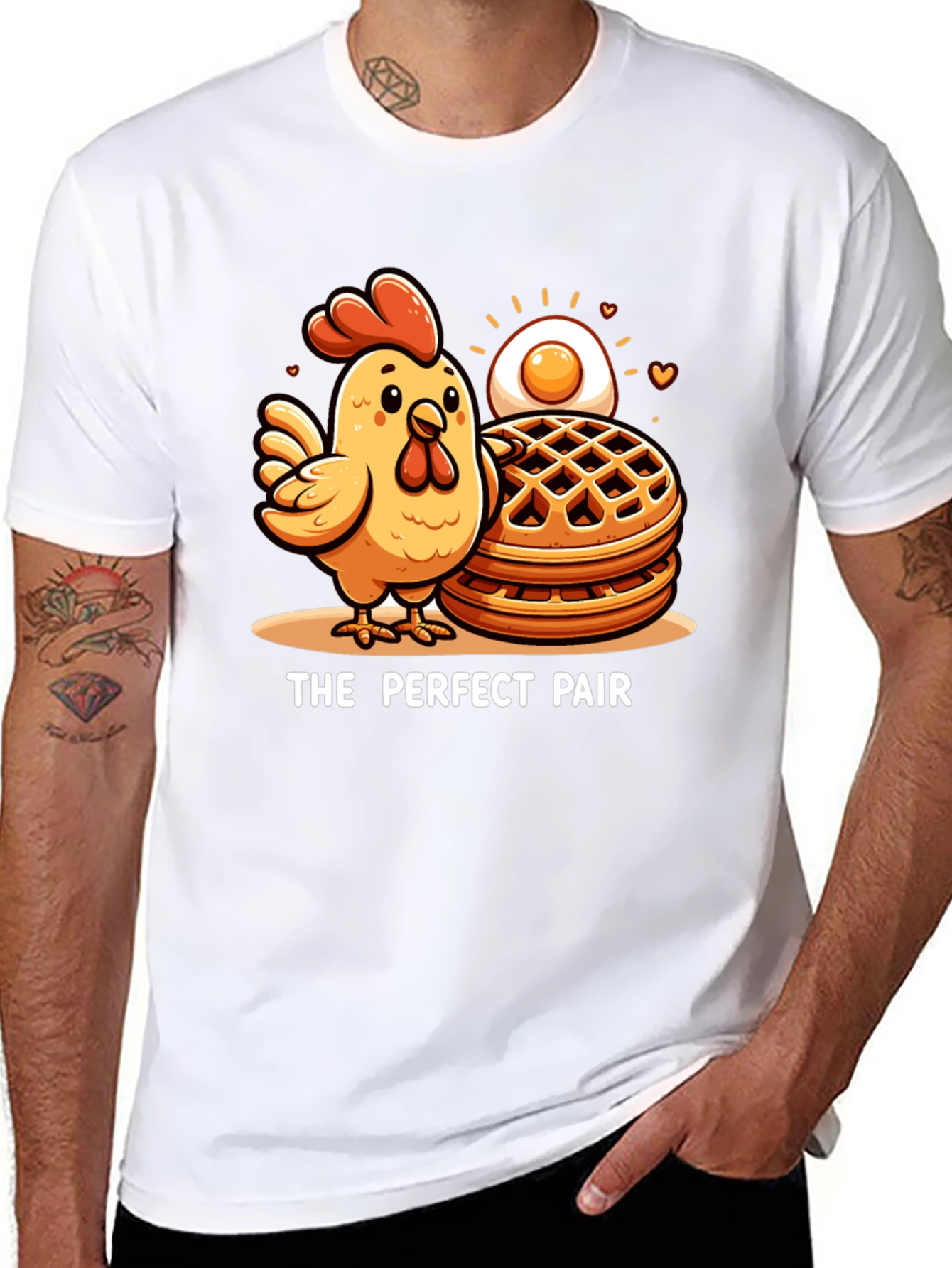 The Perfect Pair Chicken & Waffles Graphic Tee
