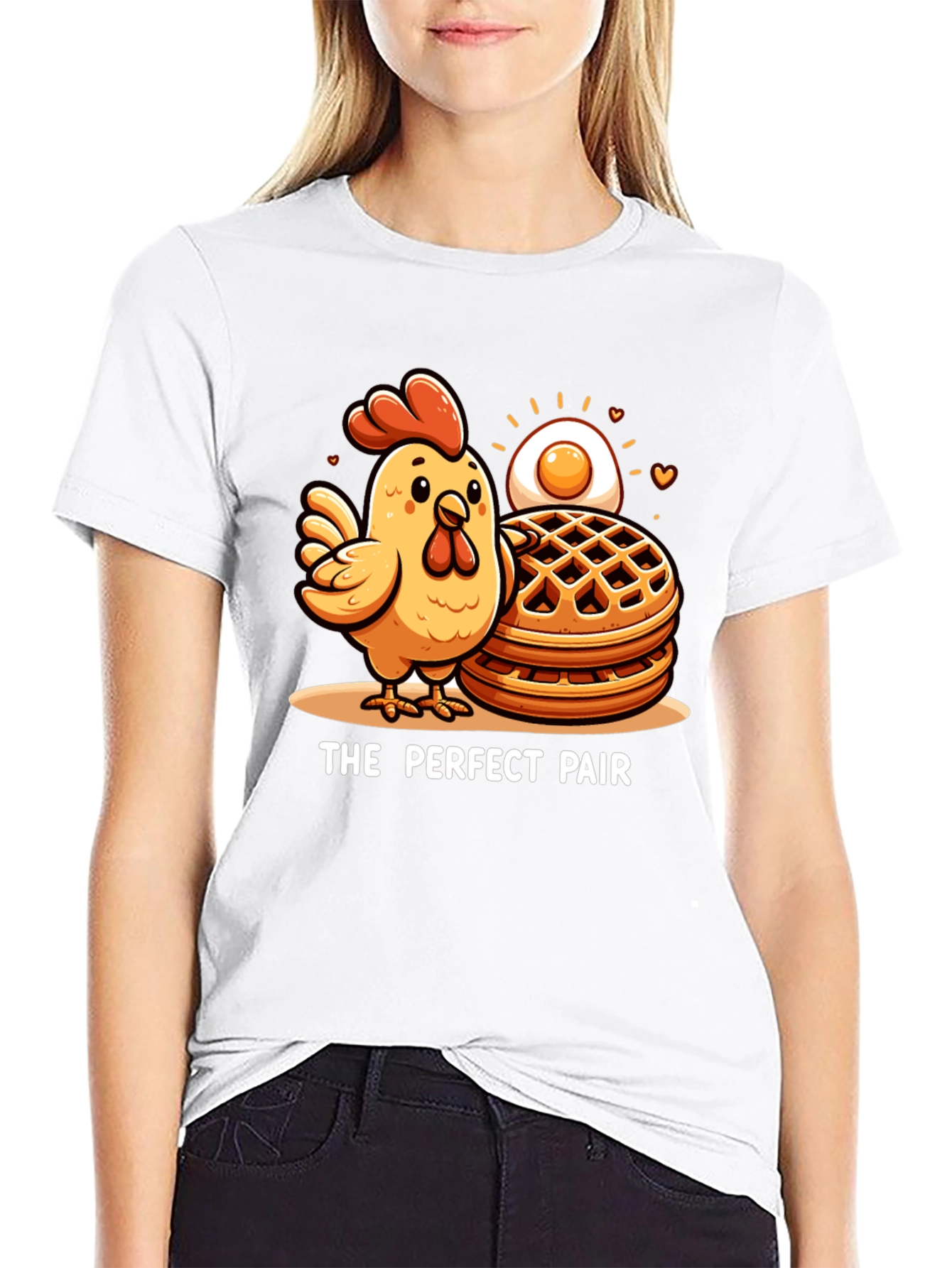 The Perfect Pair Chicken & Waffles Graphic Tee