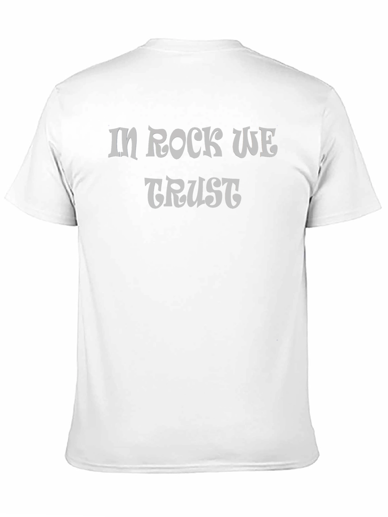 In Rock We Trust T-Shirt - Black Cotton Tee