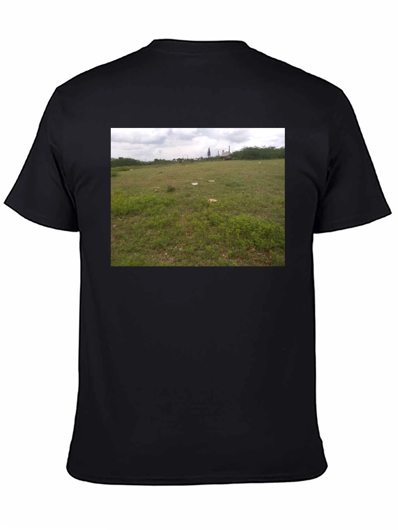 Nature Scene Black T-Shirt