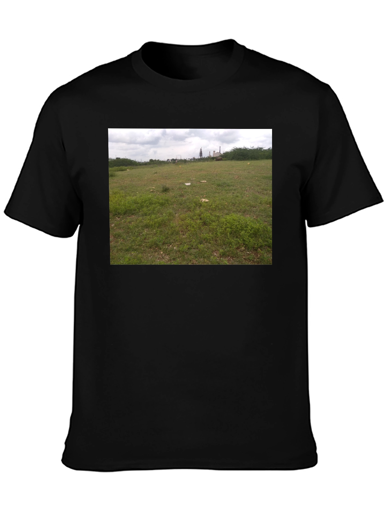 Nature Scene Black T-Shirt