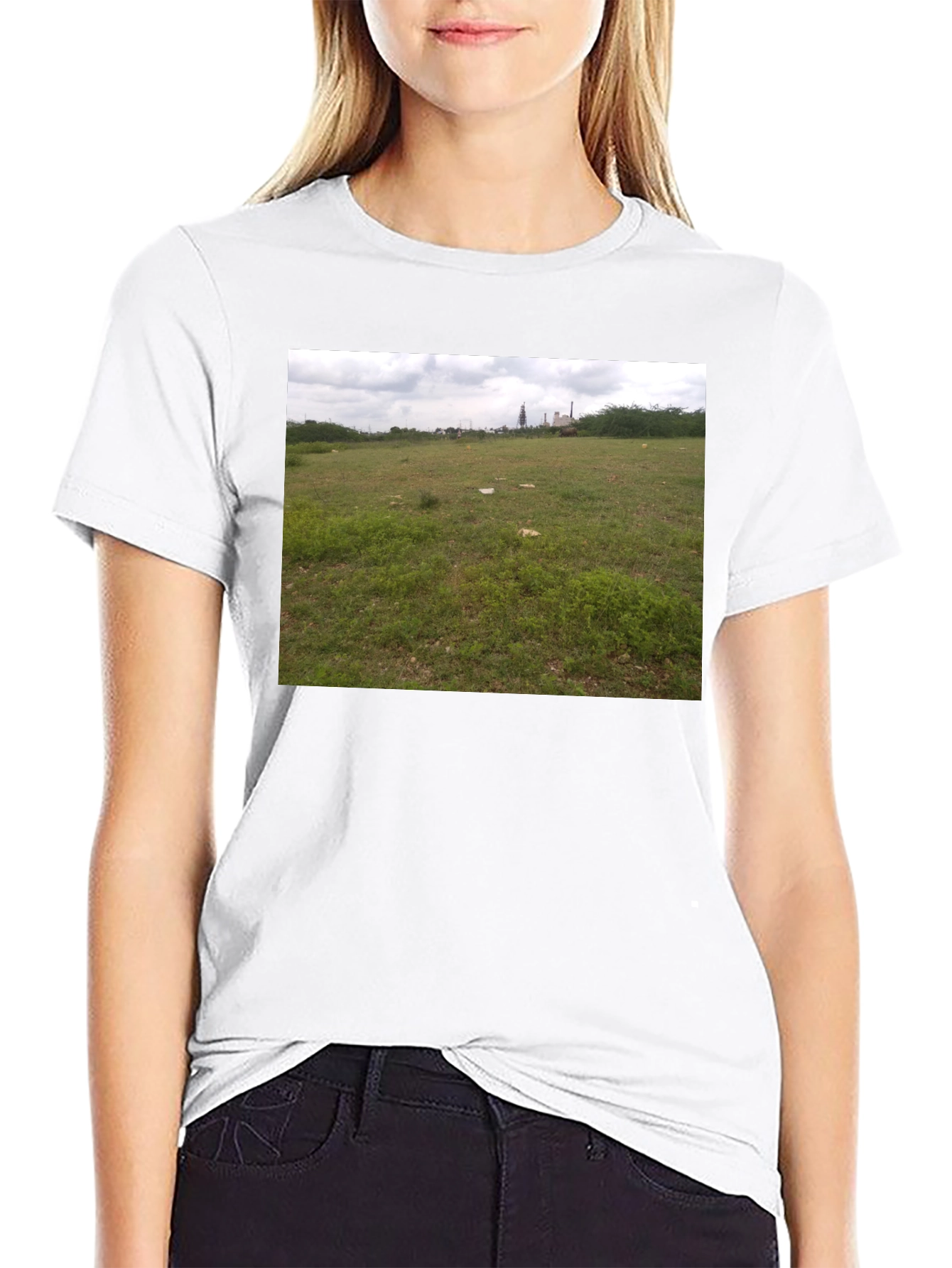 Nature Scene Black T-Shirt