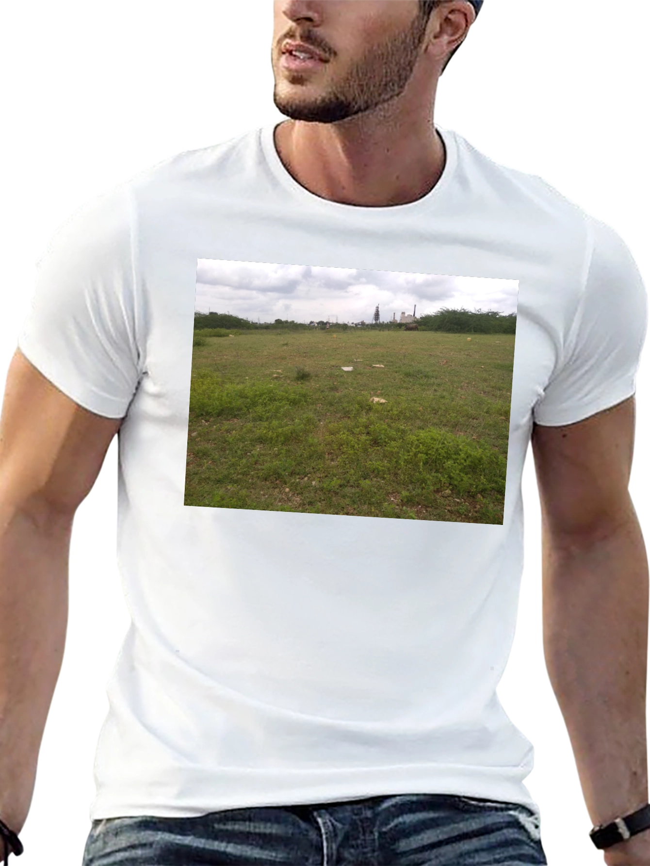 Nature Scene Black T-Shirt