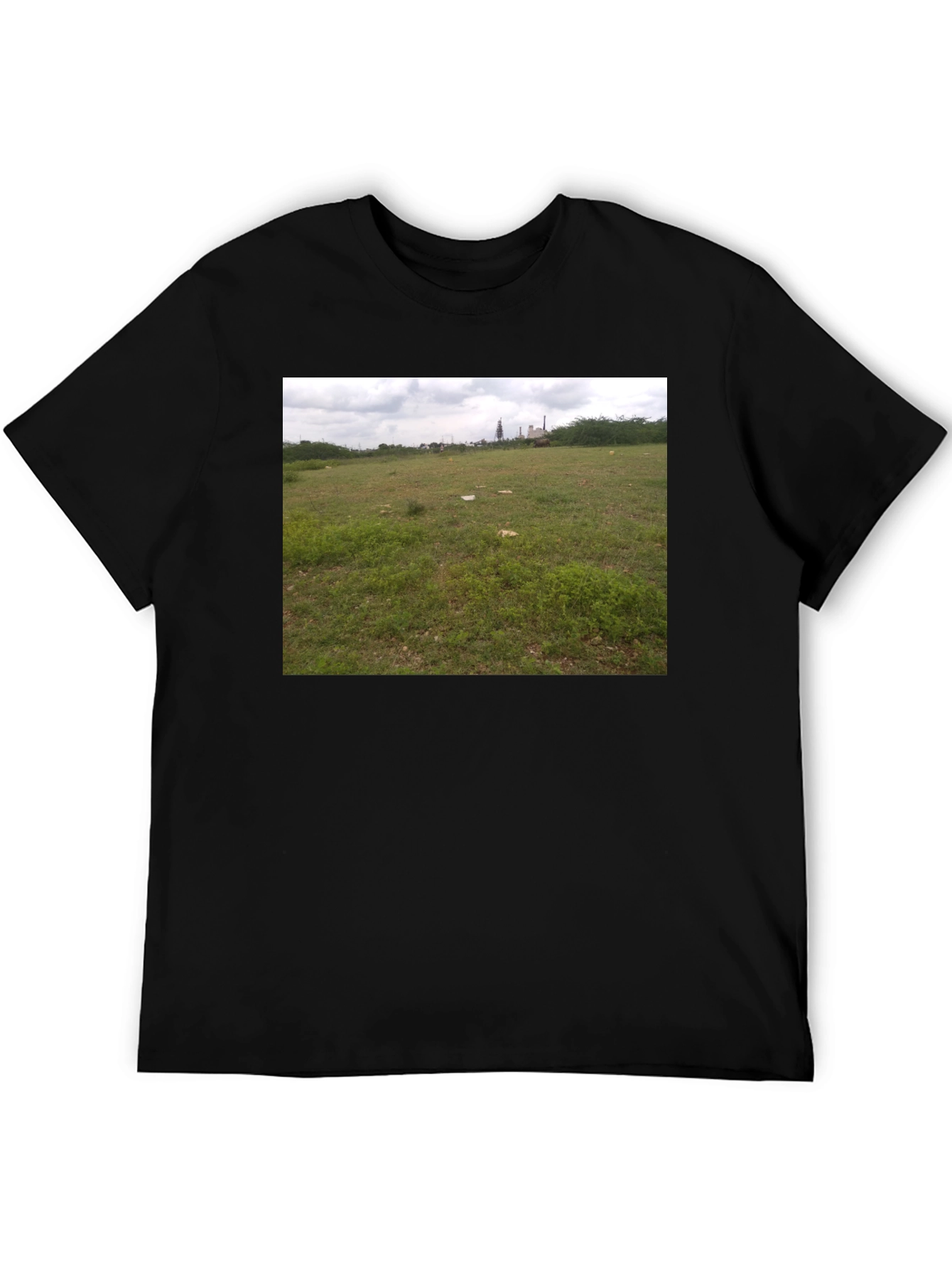 Nature Scene Black T-Shirt