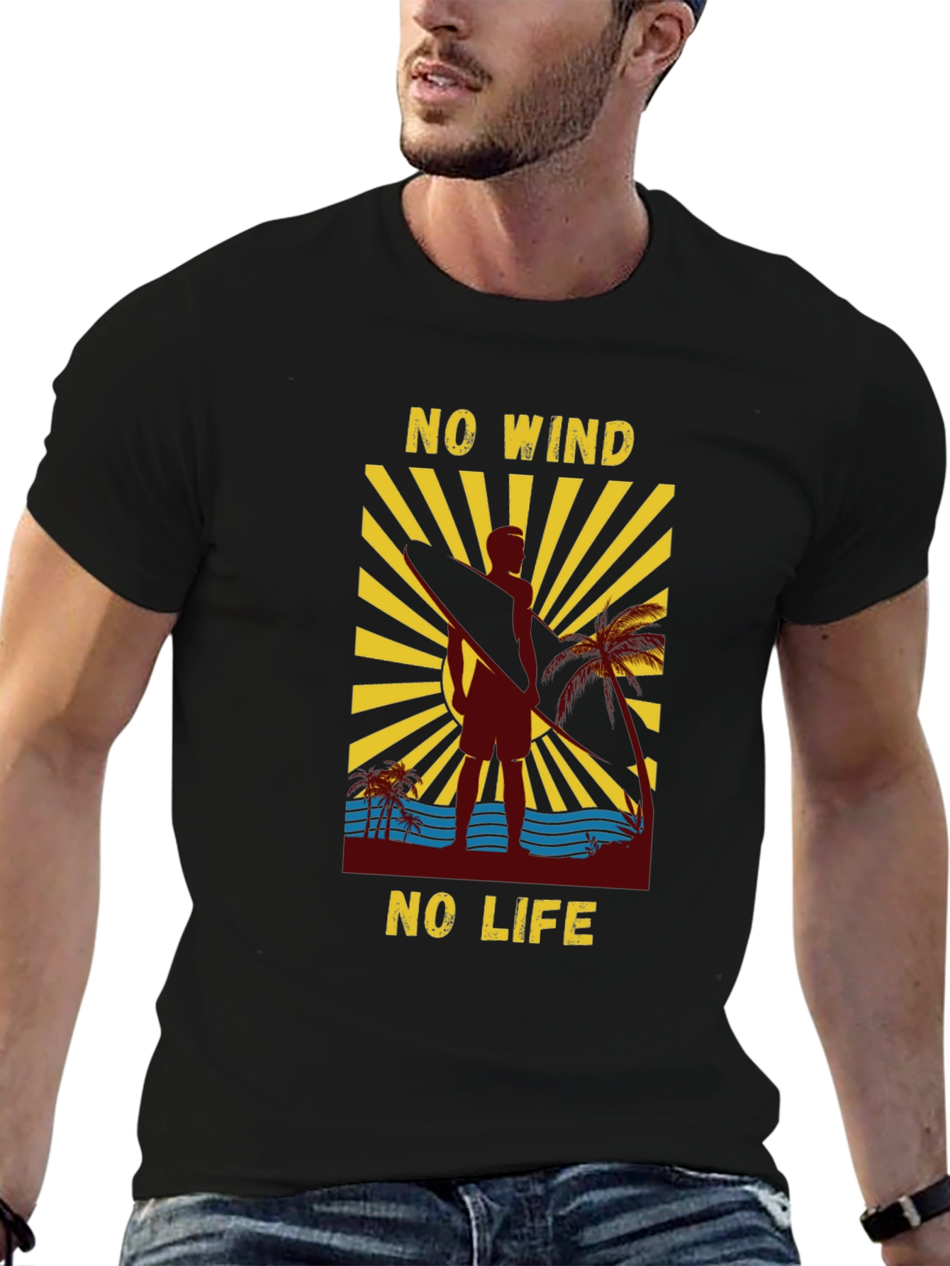 No Wind No Life Graphic T-Shirt