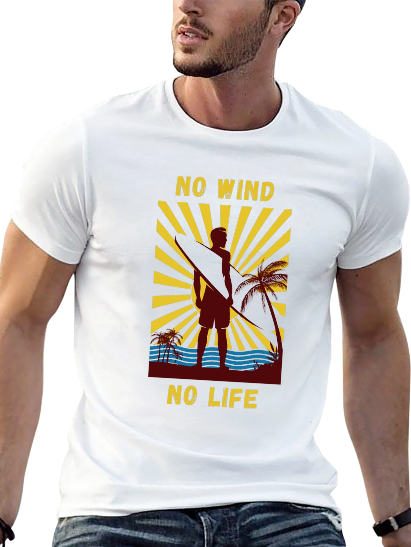 No Wind No Life Graphic T-Shirt