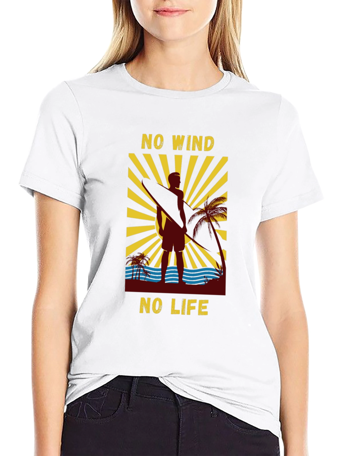 No Wind No Life Graphic T-Shirt
