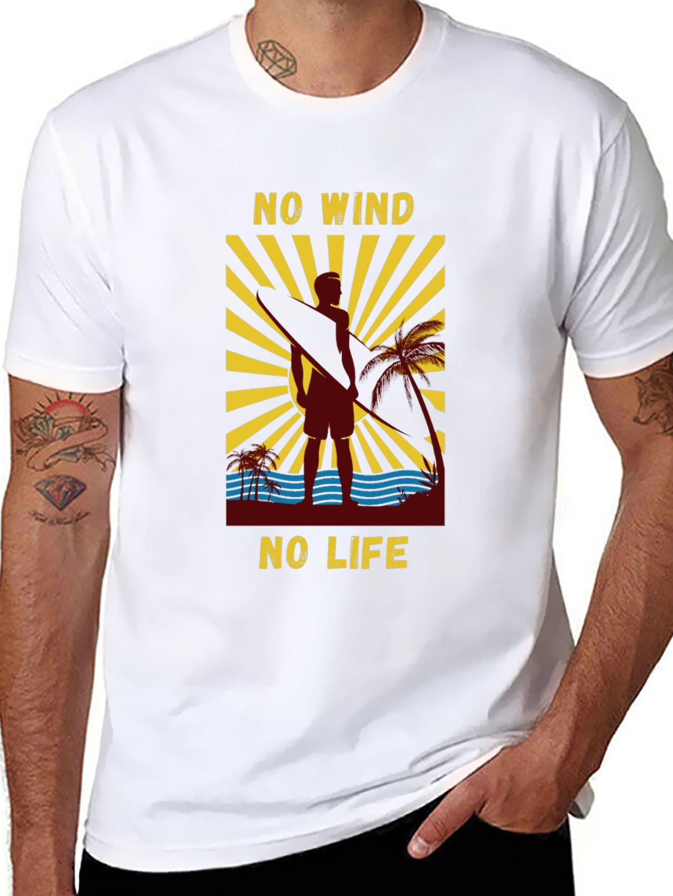 No Wind No Life Graphic T-Shirt