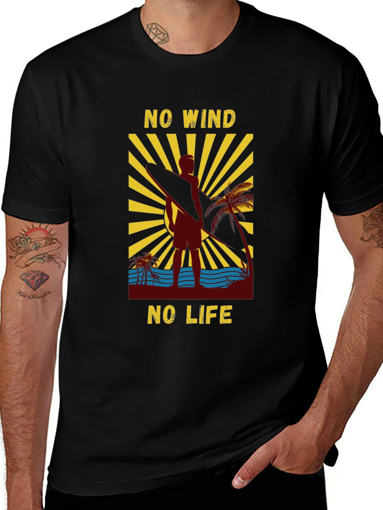 No Wind No Life Graphic T-Shirt