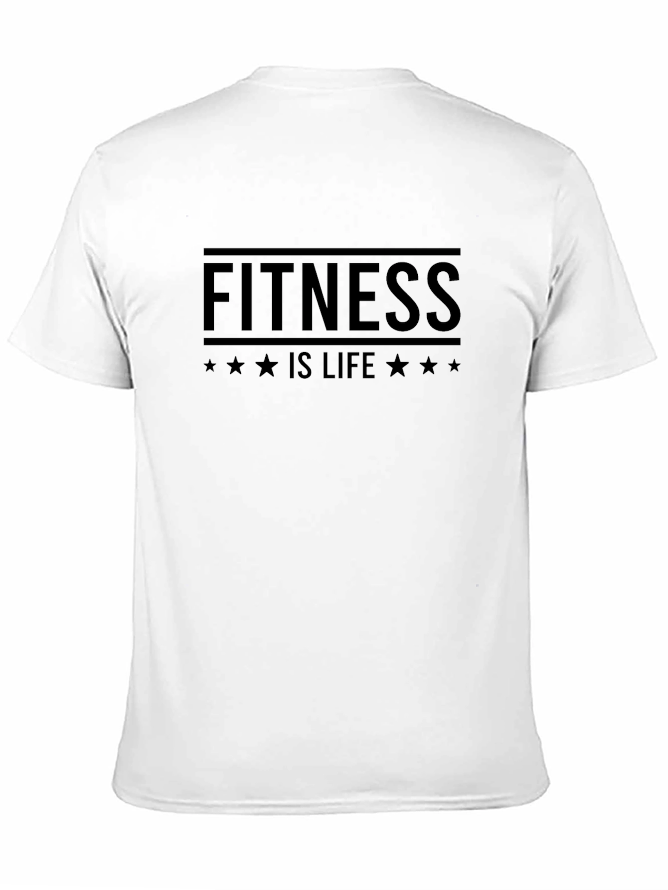 Fitness Is Life Black T-Shirt