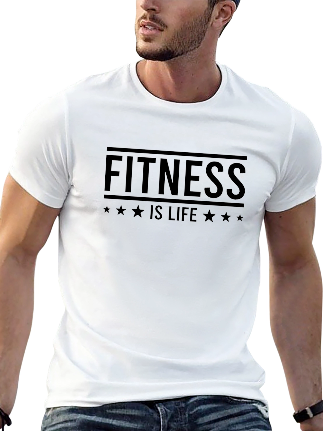 Fitness Is Life Black T-Shirt