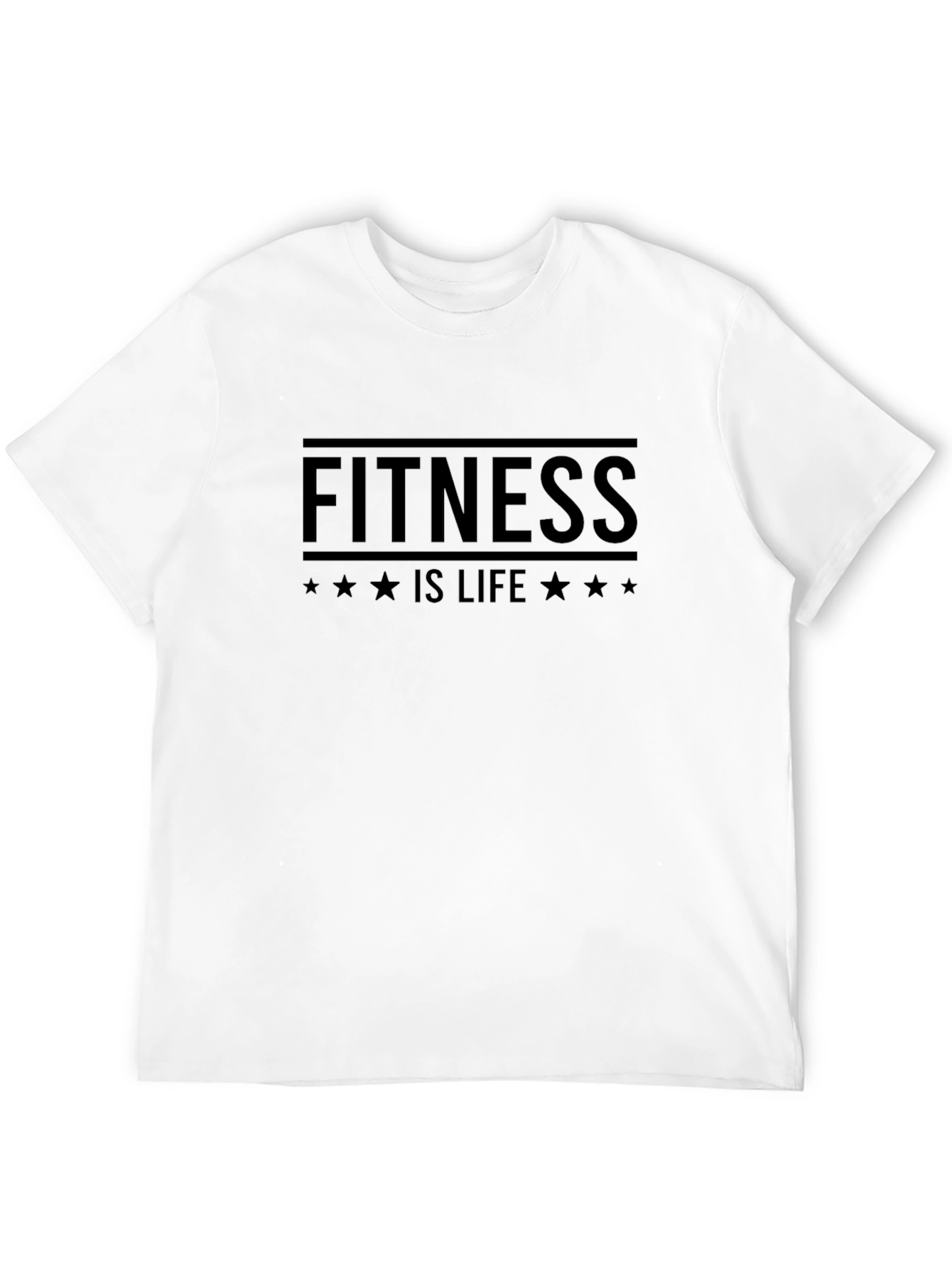 Fitness Is Life Black T-Shirt