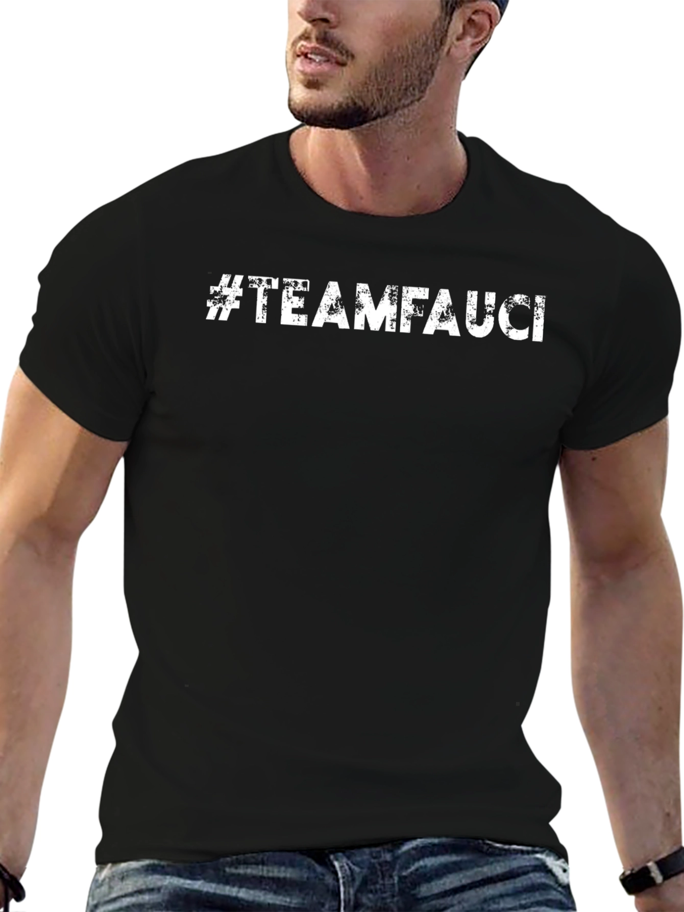 #TeamFauci Black Graphic T-Shirt