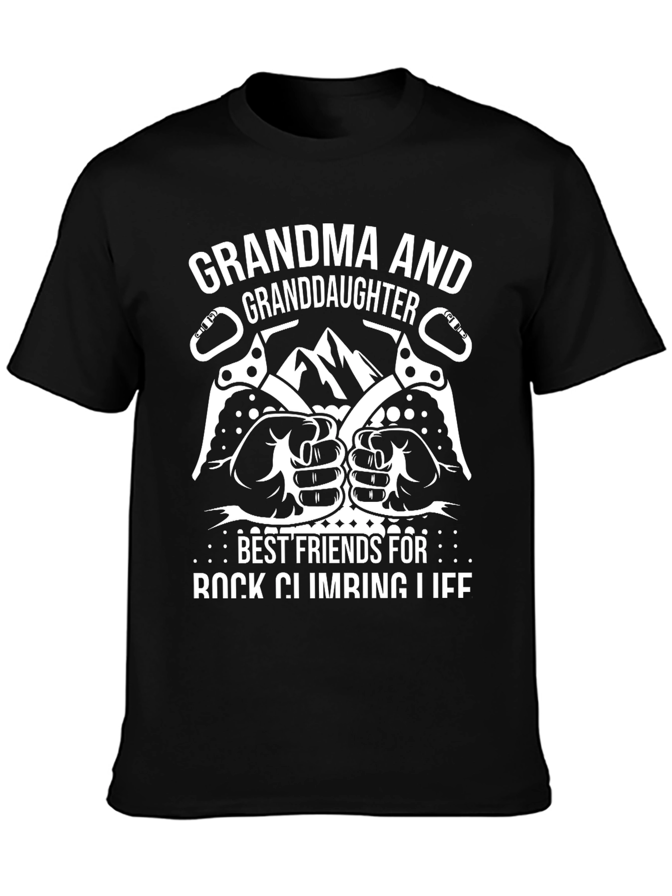 Grandma & Granddaughter Rock Climbing T-Shirt
