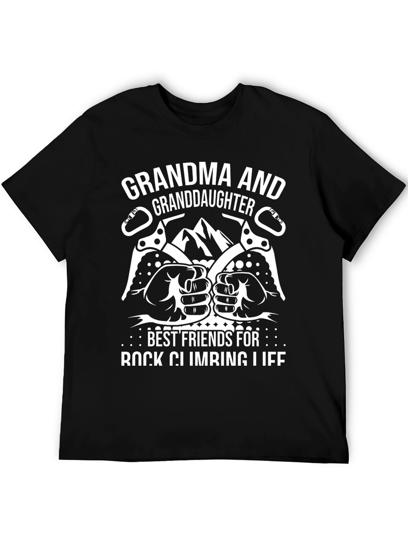 Grandma & Granddaughter Rock Climbing T-Shirt